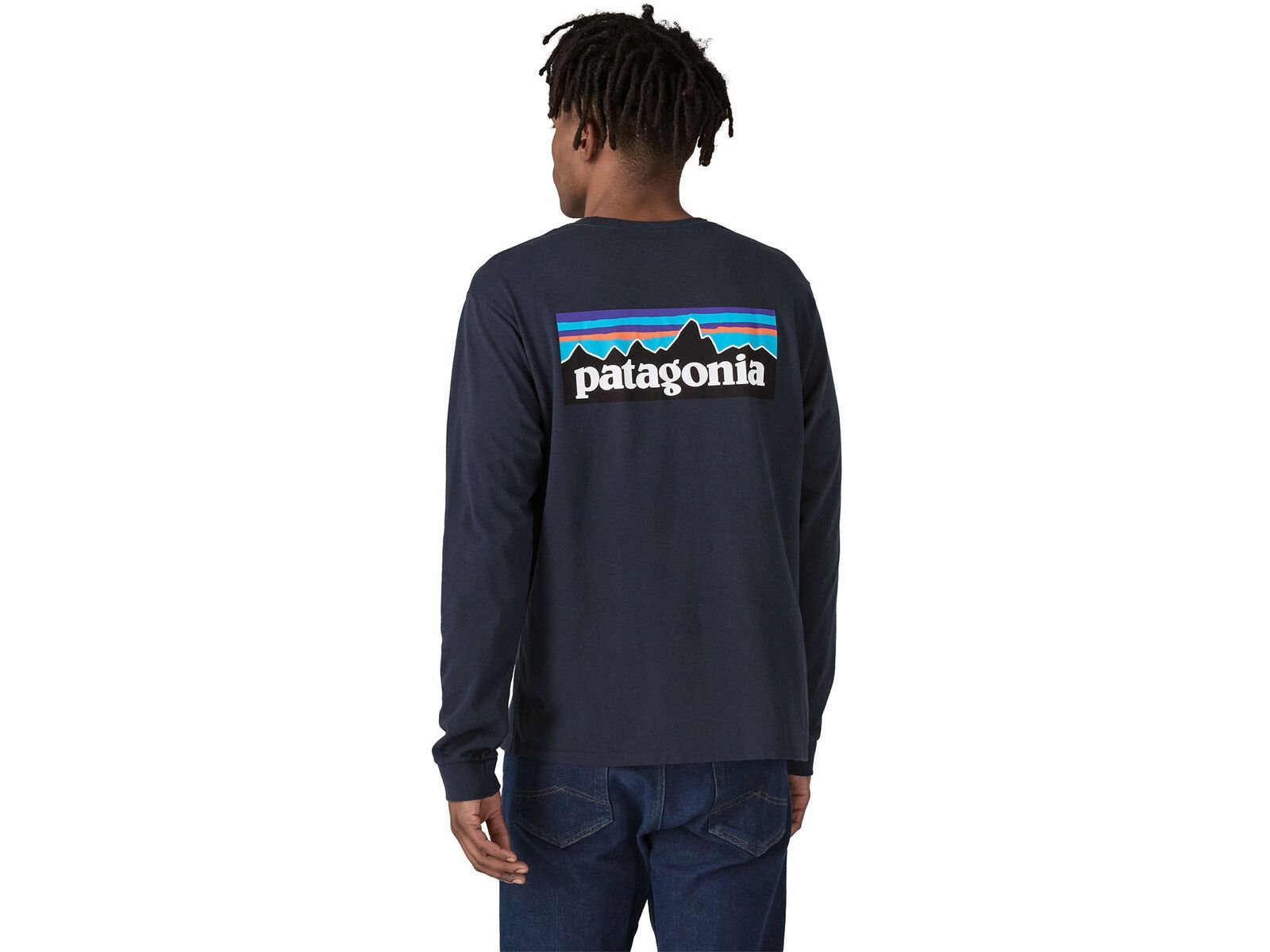 Patagonia Men's Long-Sleeved P-6 Logo Responsibili-Tee, new navy | Bild 5