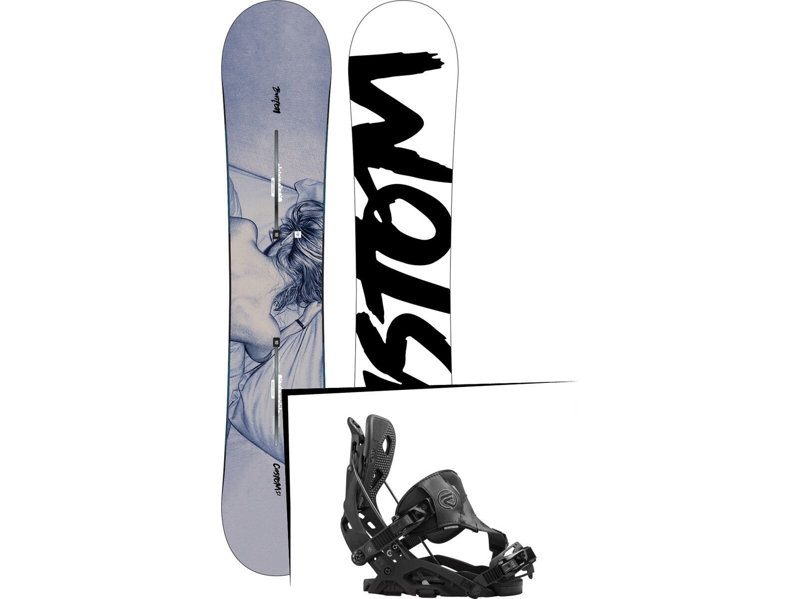 Burton Set: Custom Twin 2016 + Flow Fuse Hybrid | Bild 1