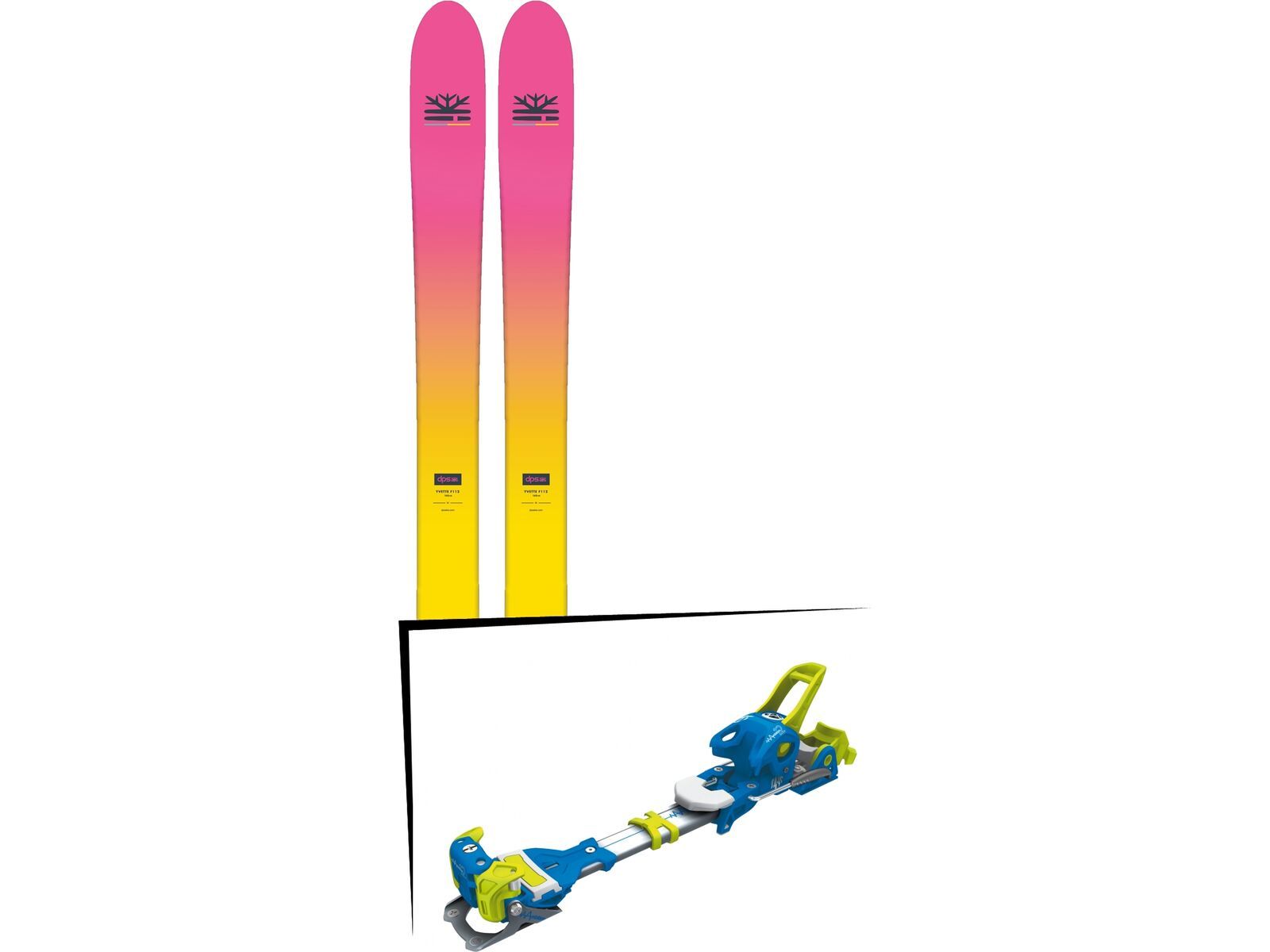 Set: DPS Skis Yvette 112 RP2 Foundation 2018 + Tyrolia Ambition 12 soldi blue yellow | Bild 1