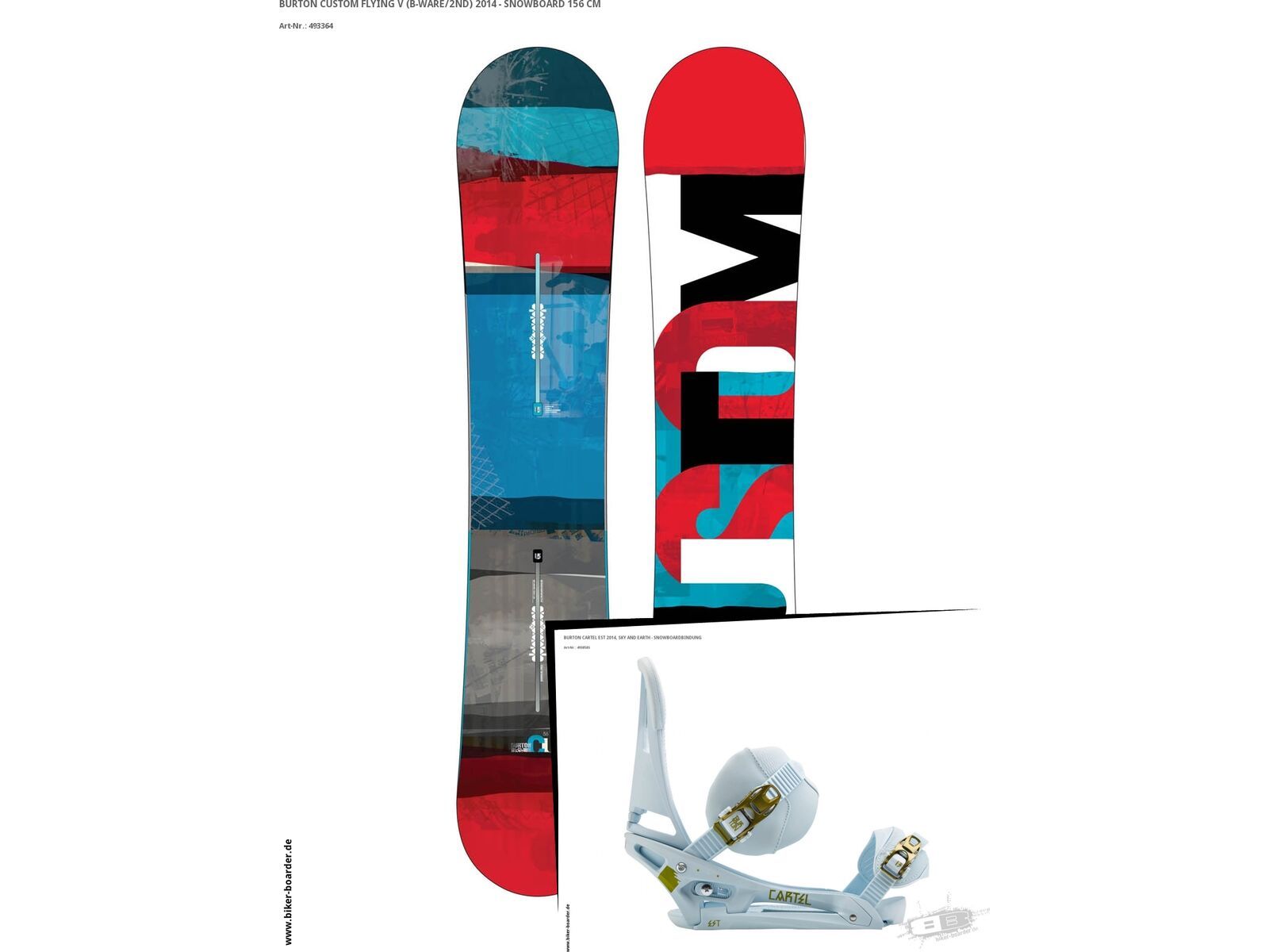 Set: Burton Custom Flying V + Cartel EST (493858S) | Bild 1