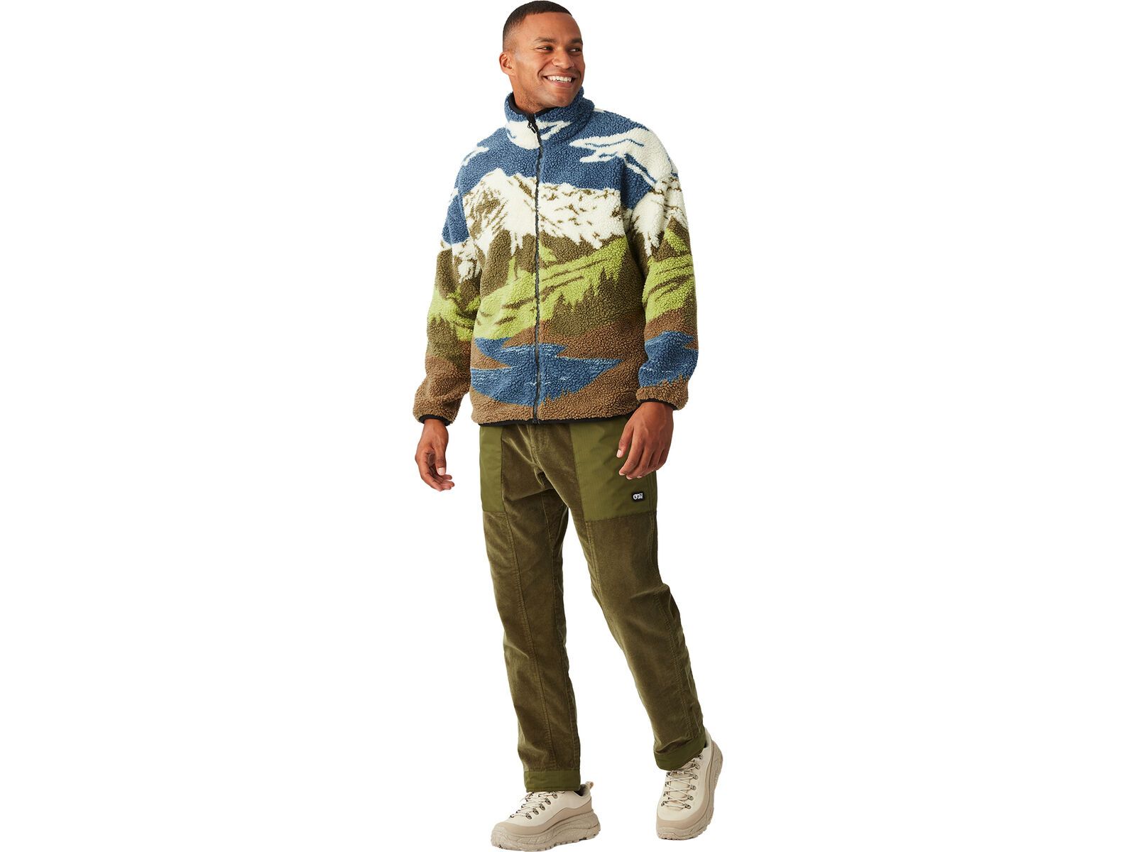 Picture Hafdals Zip Fleece, cloudy landsc sherpa m | Bild 6