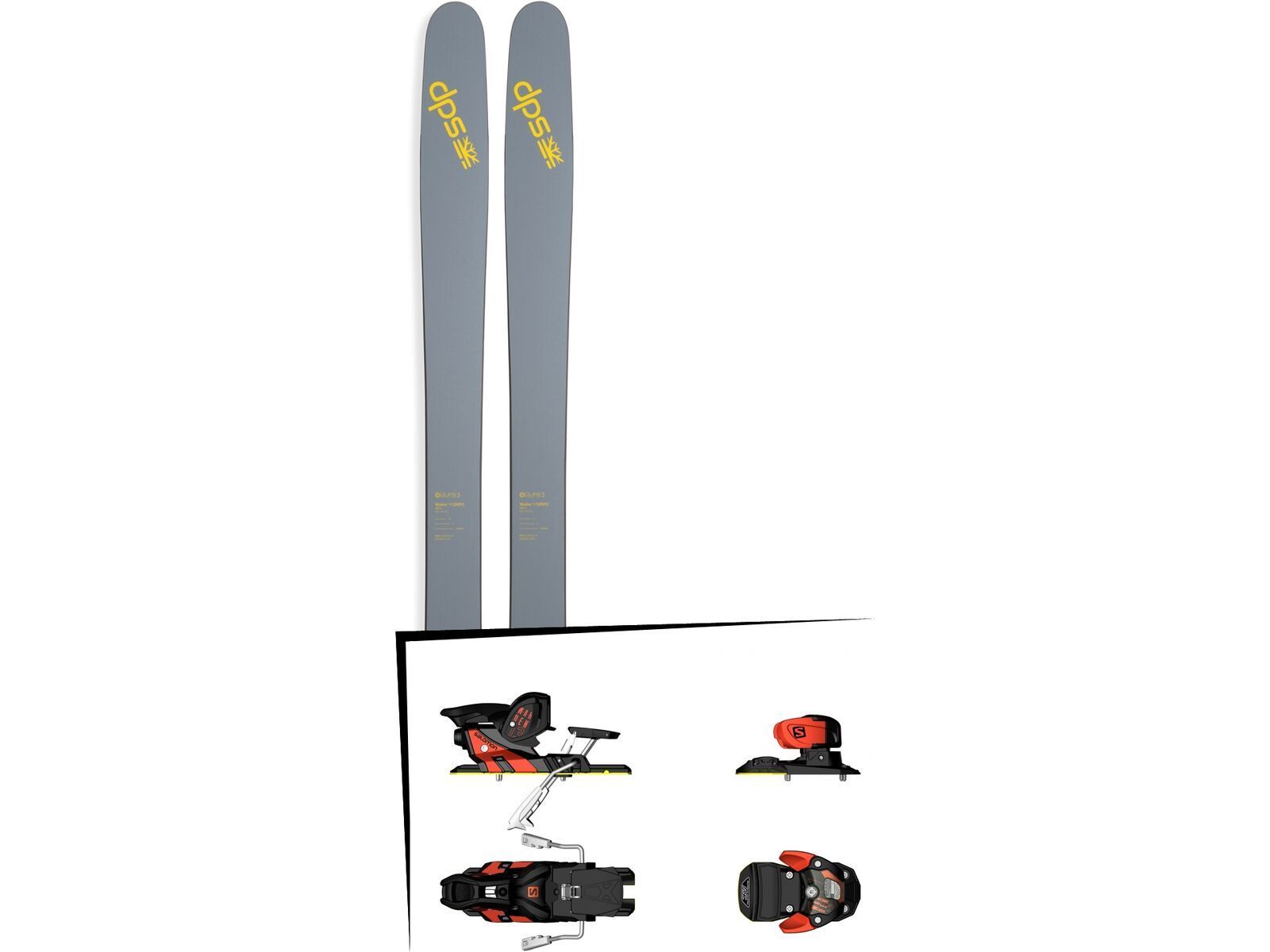 DPS Skis Set: Wailer 112 RPC Pure3 2016 + Salomon Warden MNC 13 | Bild 1