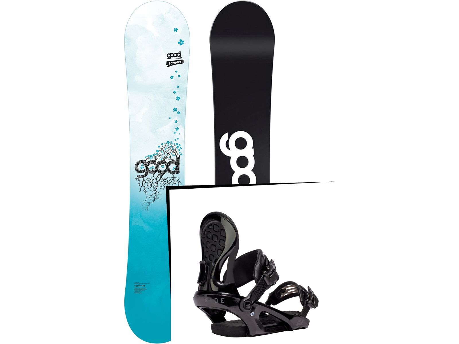 Set: goodboards Chiller Women 2017 + Ride LXH (1770156S) | Bild 1