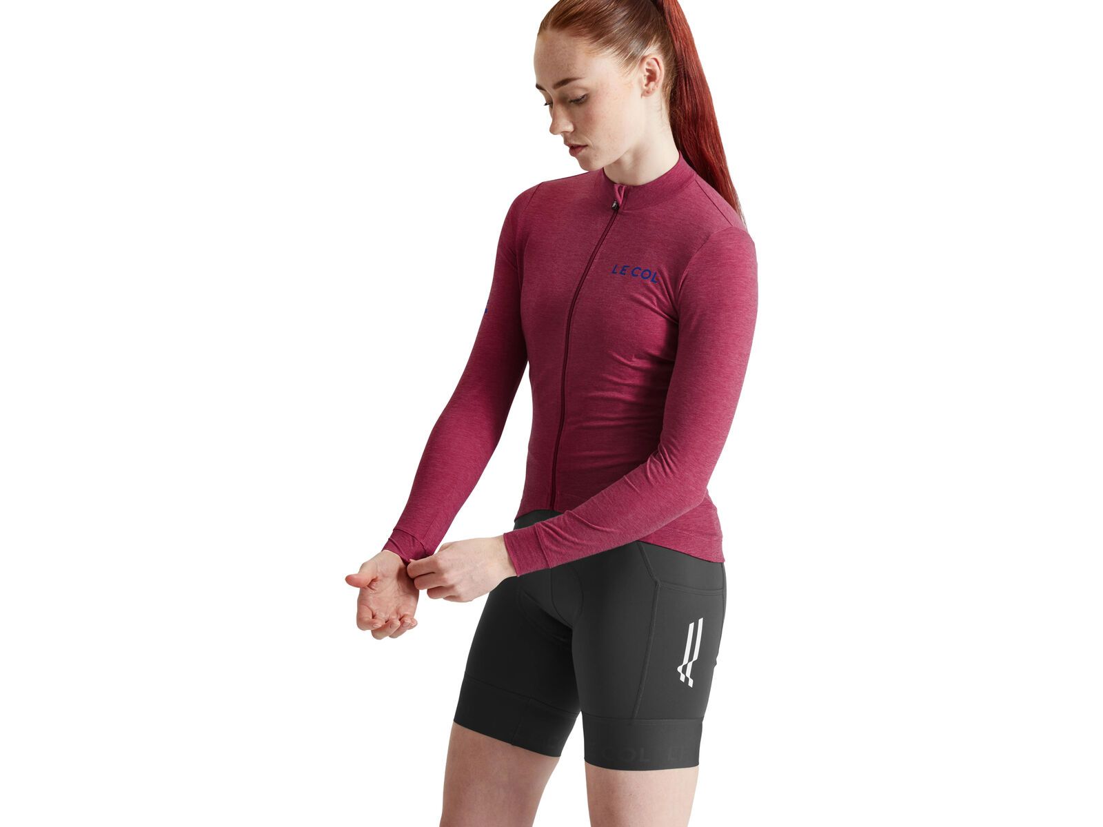 Le Col Womens ARC Merino Long Sleeve Jersey, grape | Bild 3