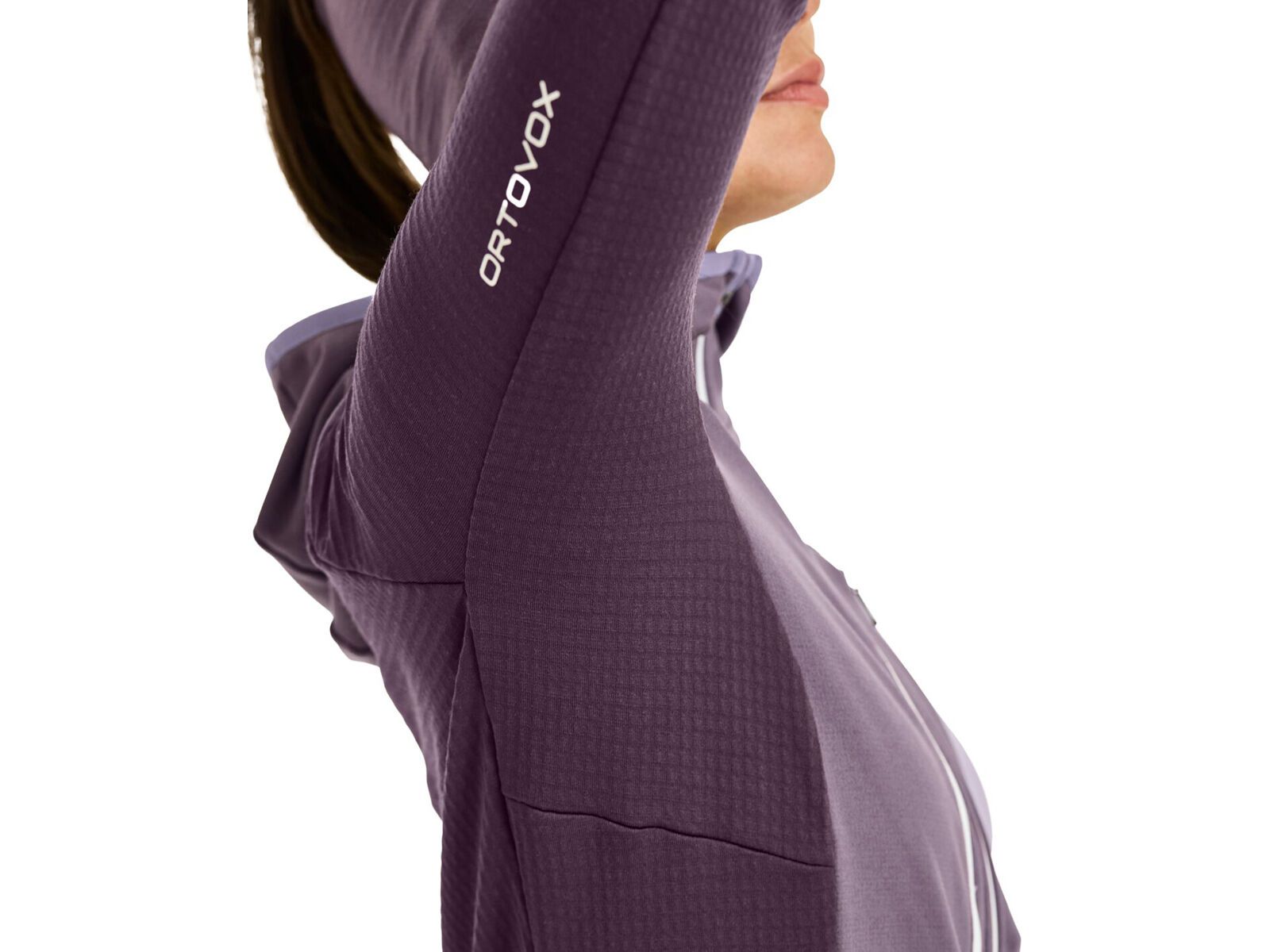 Ortovox Merino Fleece Grid Hoody W, glacier grey | Bild 4
