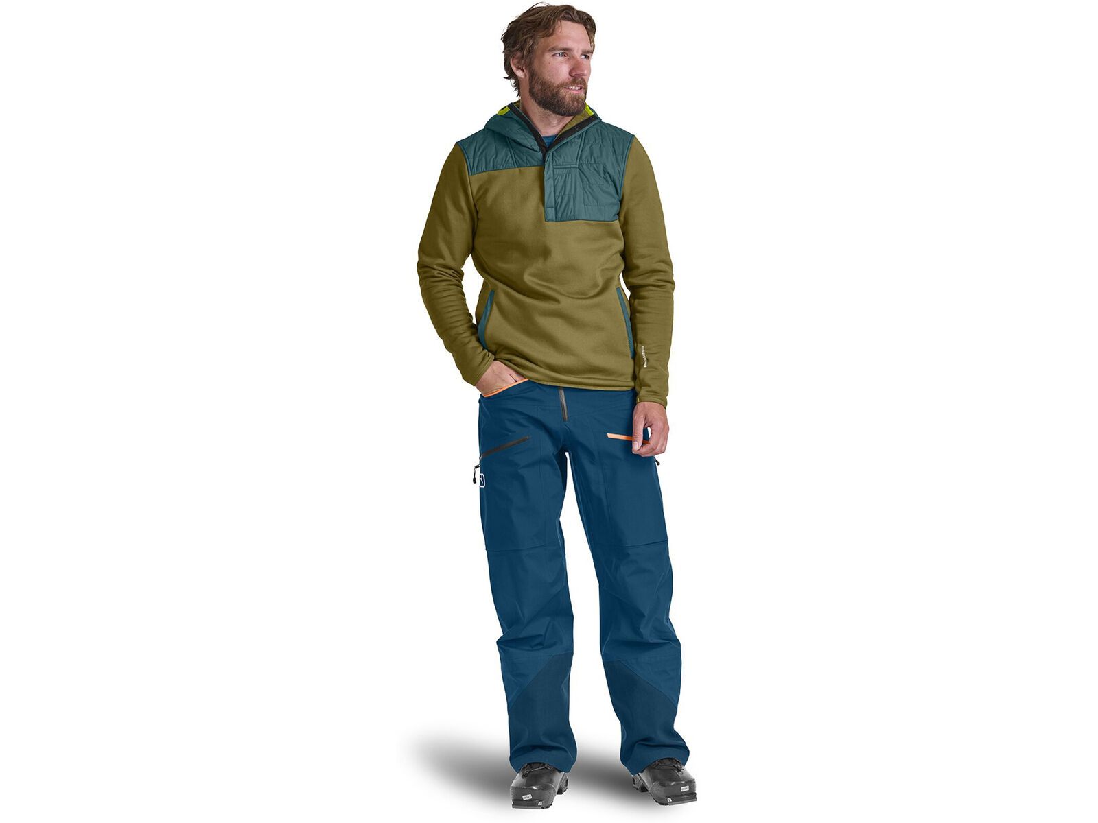 Ortovox Merino Fleece Plus Anorak M, green moss | Bild 3