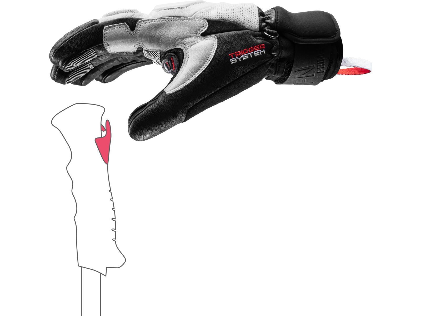 Leki Griffin Prime 3D, white-black-graphite | Bild 4