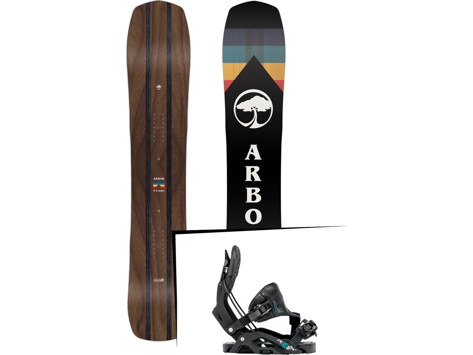 Set: Arbor A-Frame 2019 + Flow Juno black | Bild 1