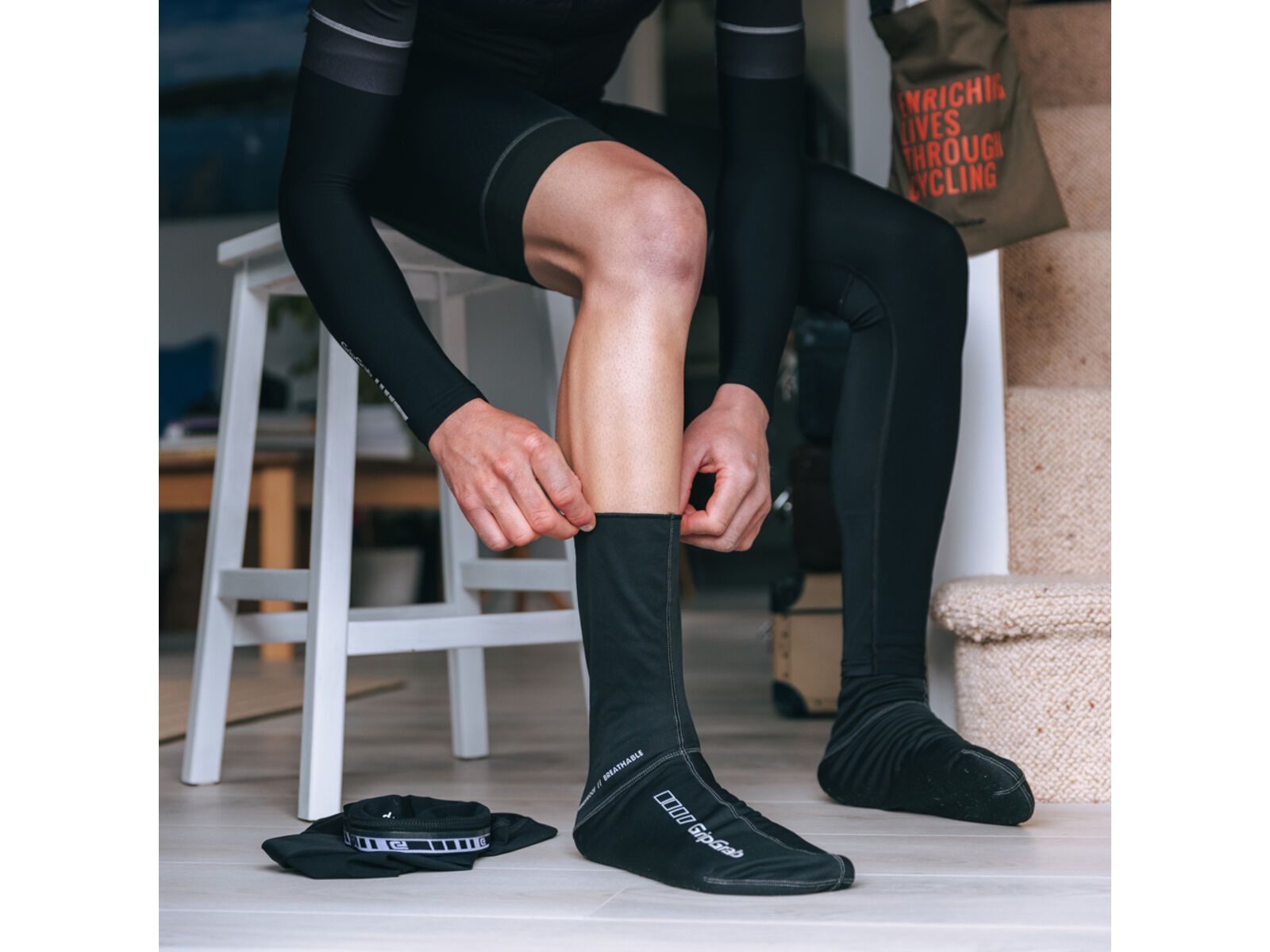 GripGrap Windproof Spring-Autumn Socks, black | Bild 5
