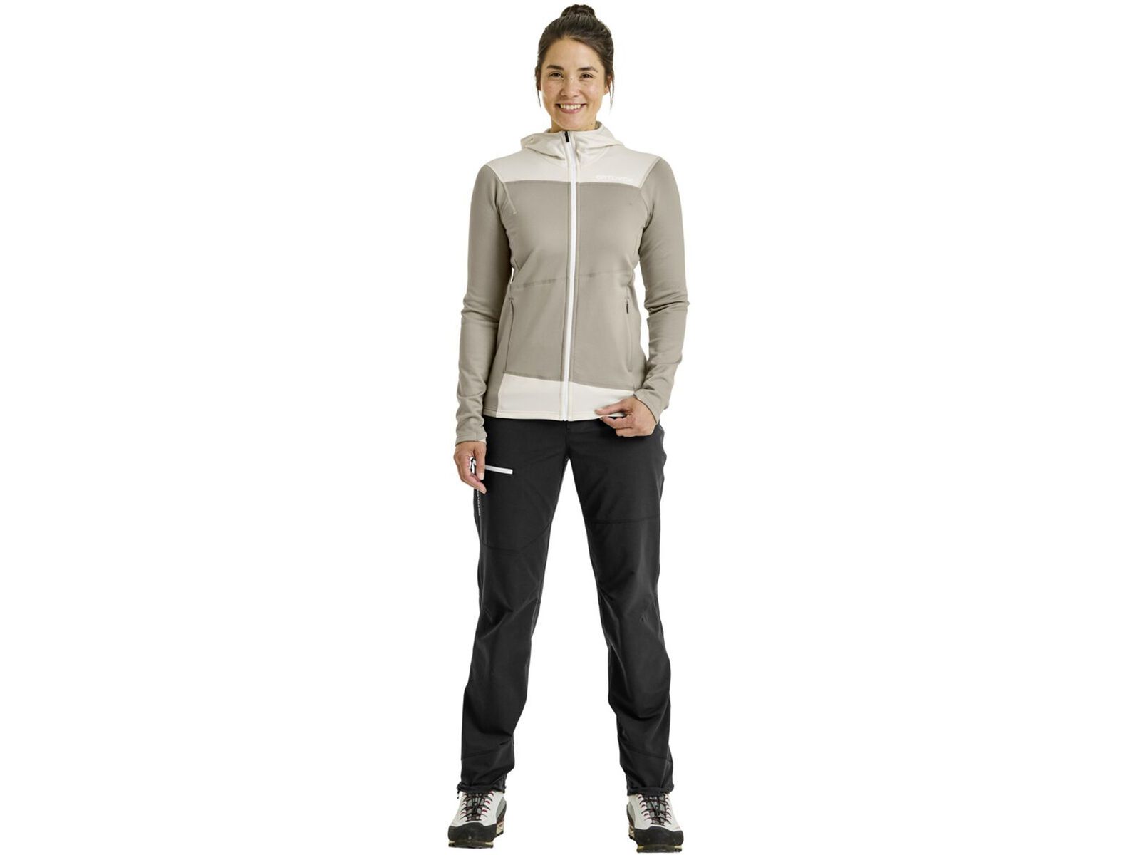 Ortovox Merino Fleece Light Hoody W, grey sand | Bild 3