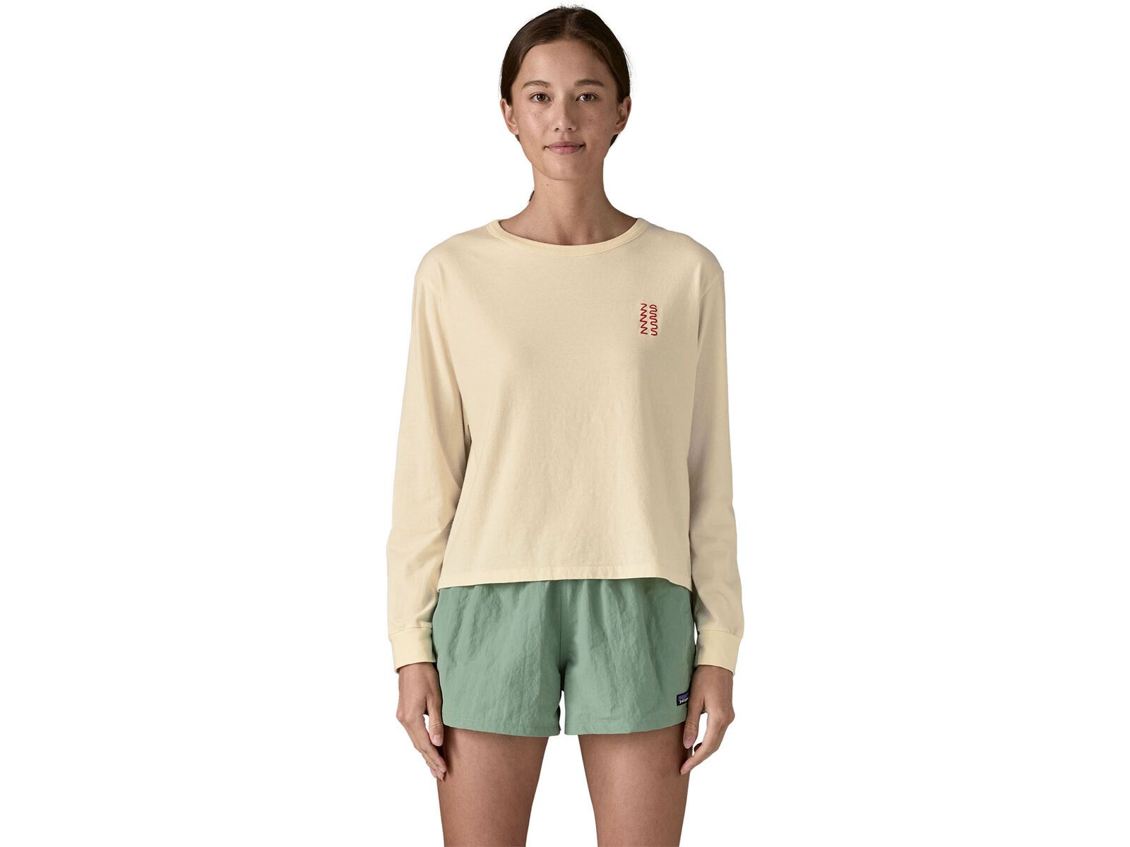 Patagonia Women's Long-Sleeved Driftways Easy Cut Organic T-Shirt, undyed natural | Bild 2