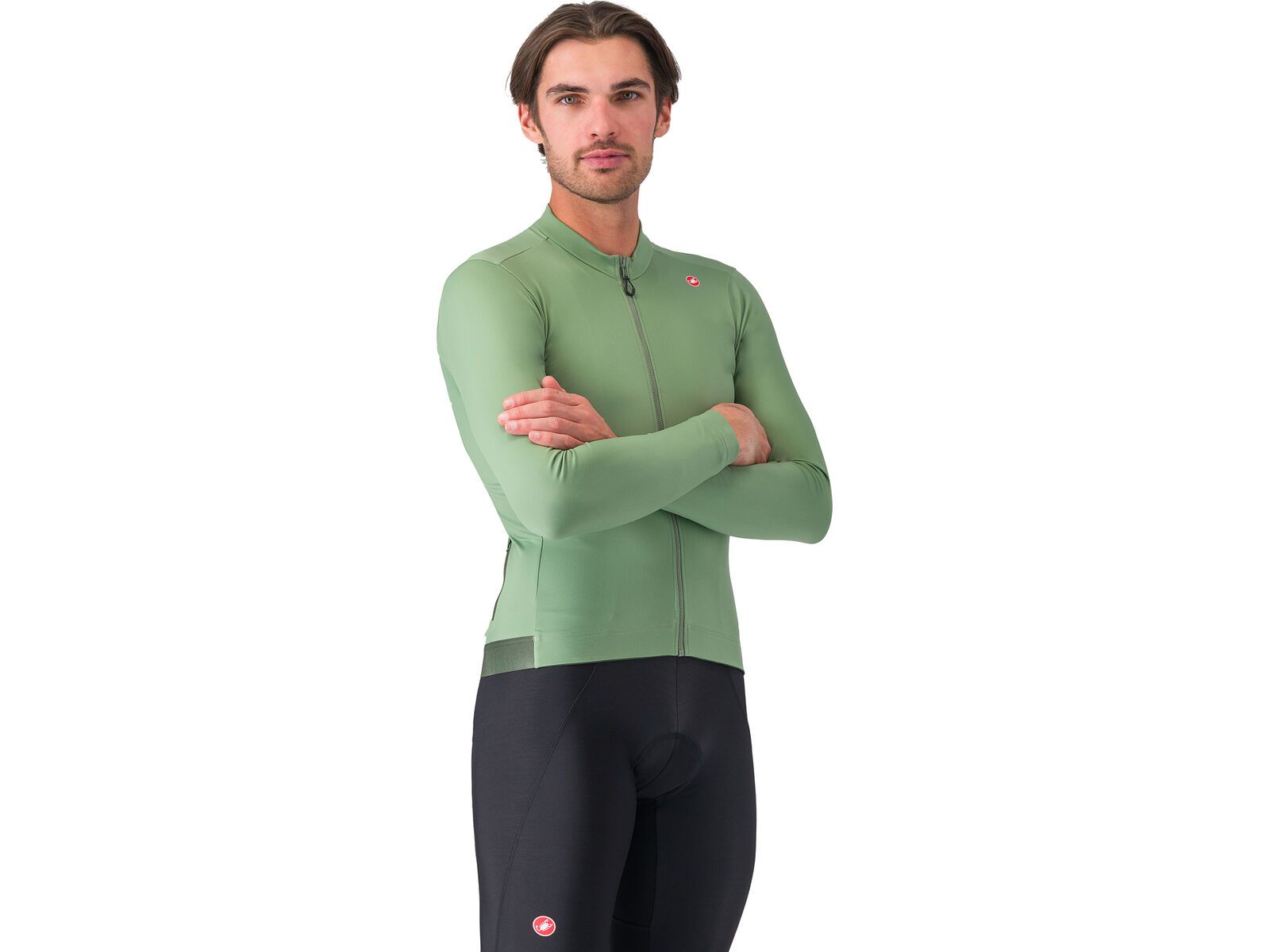 Castelli Espresso Thermal Jersey, green pepper/deep green | Bild 1