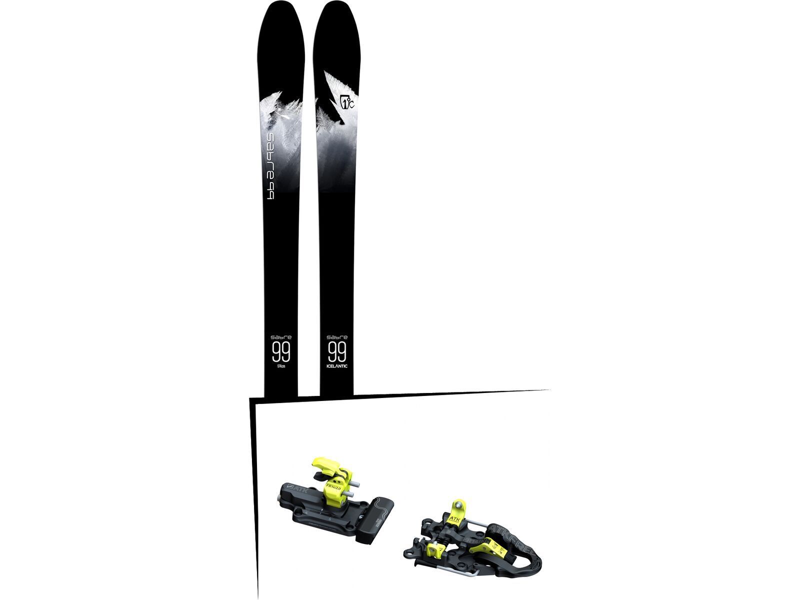 Set: Icelantic Sabre 99 2018 + ATK Freeraider 14 2.0 | Bild 1