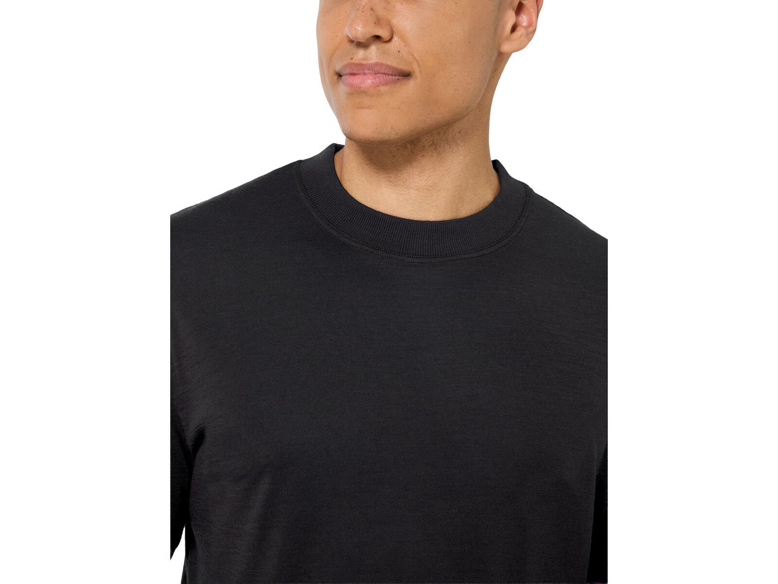 super.natural M Casual Rib Bio J Tee, jet black | Bild 7