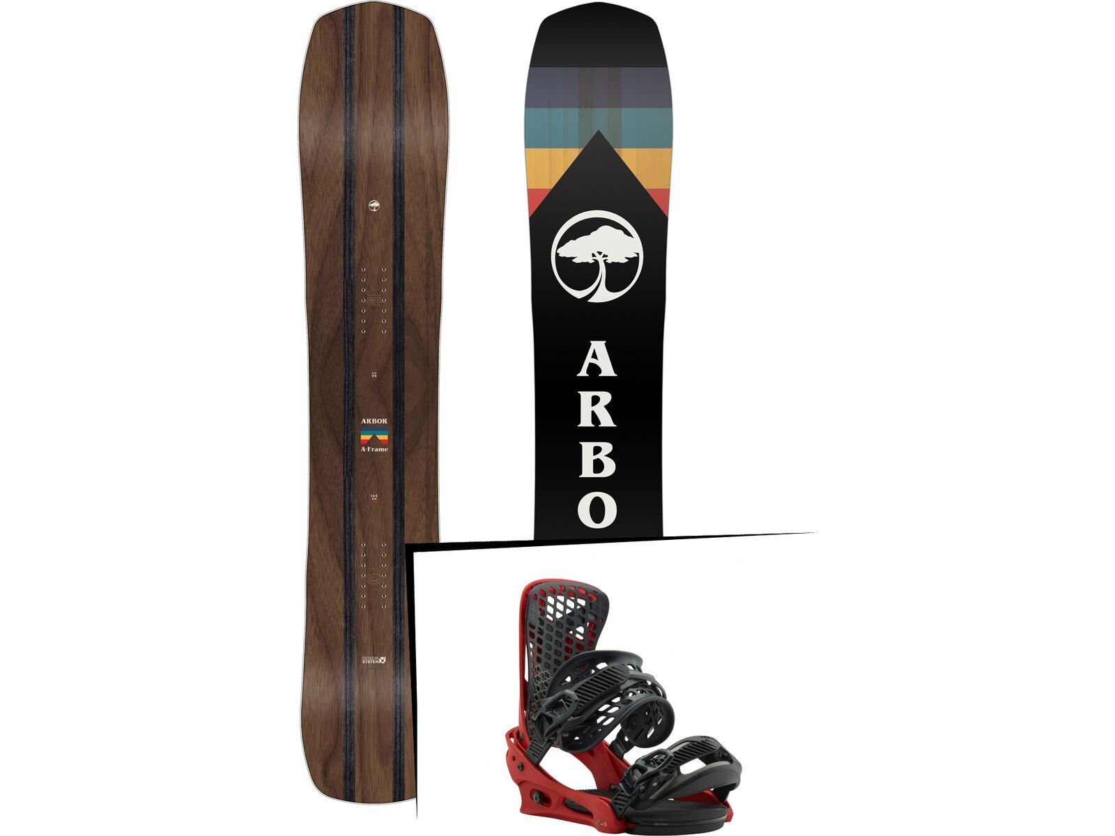 Set: Arbor A-Frame 2019 + Burton Genesis red prophecy | Bild 1