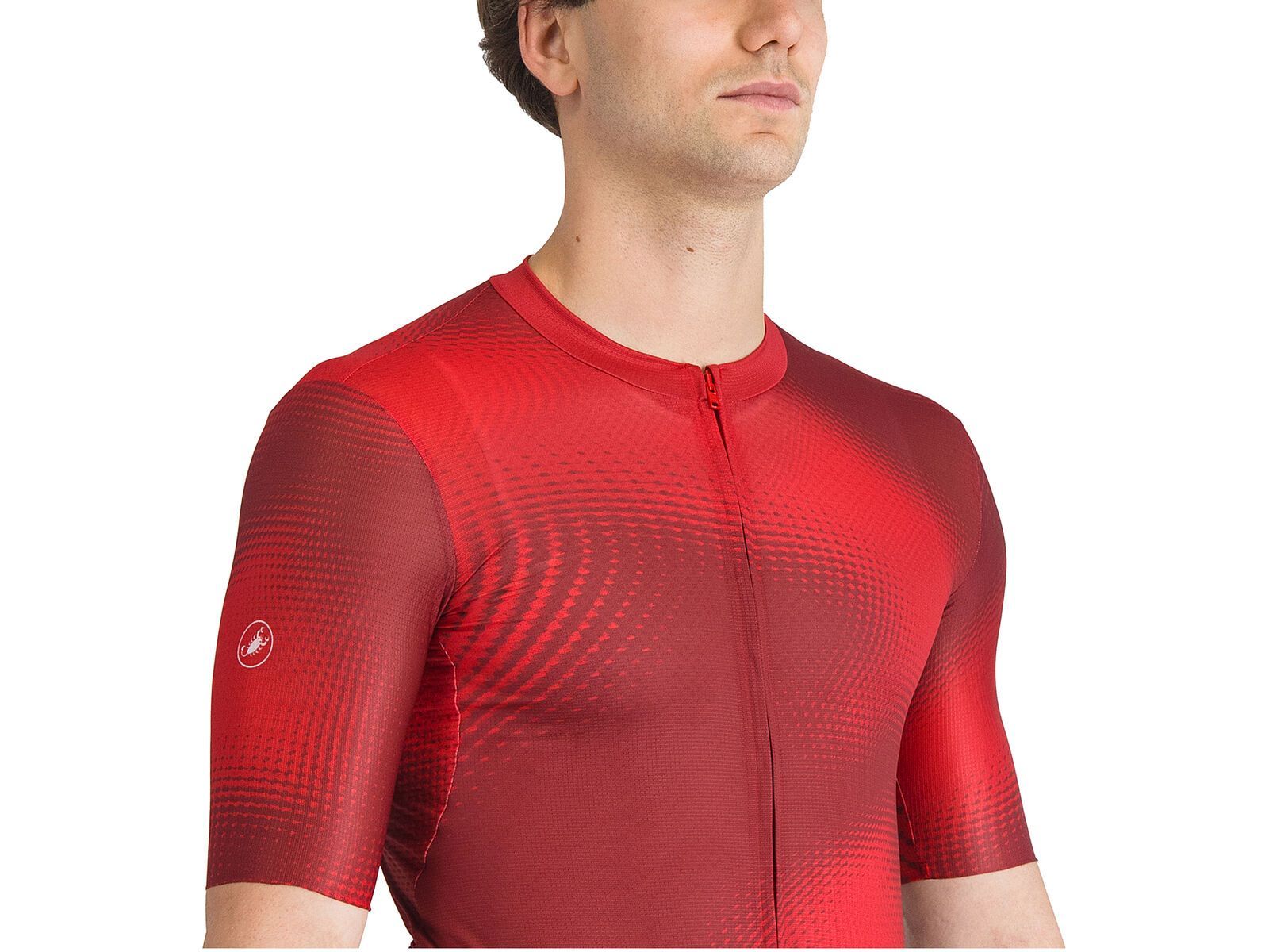 Castelli Vortice Jersey, red/rich red | Bild 3