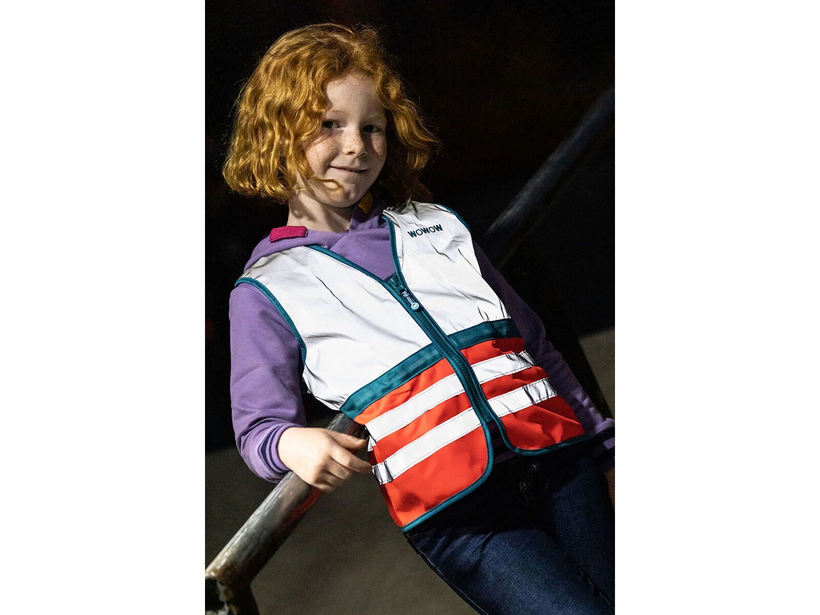 Wowow Wasabi Jacket Full Reflective, red | Bild 2