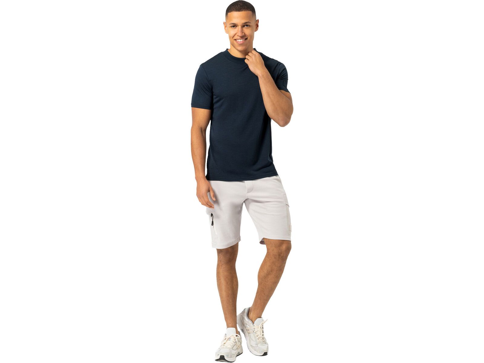 super.natural M Casual Rib Bio J Tee, blueberry | Bild 5