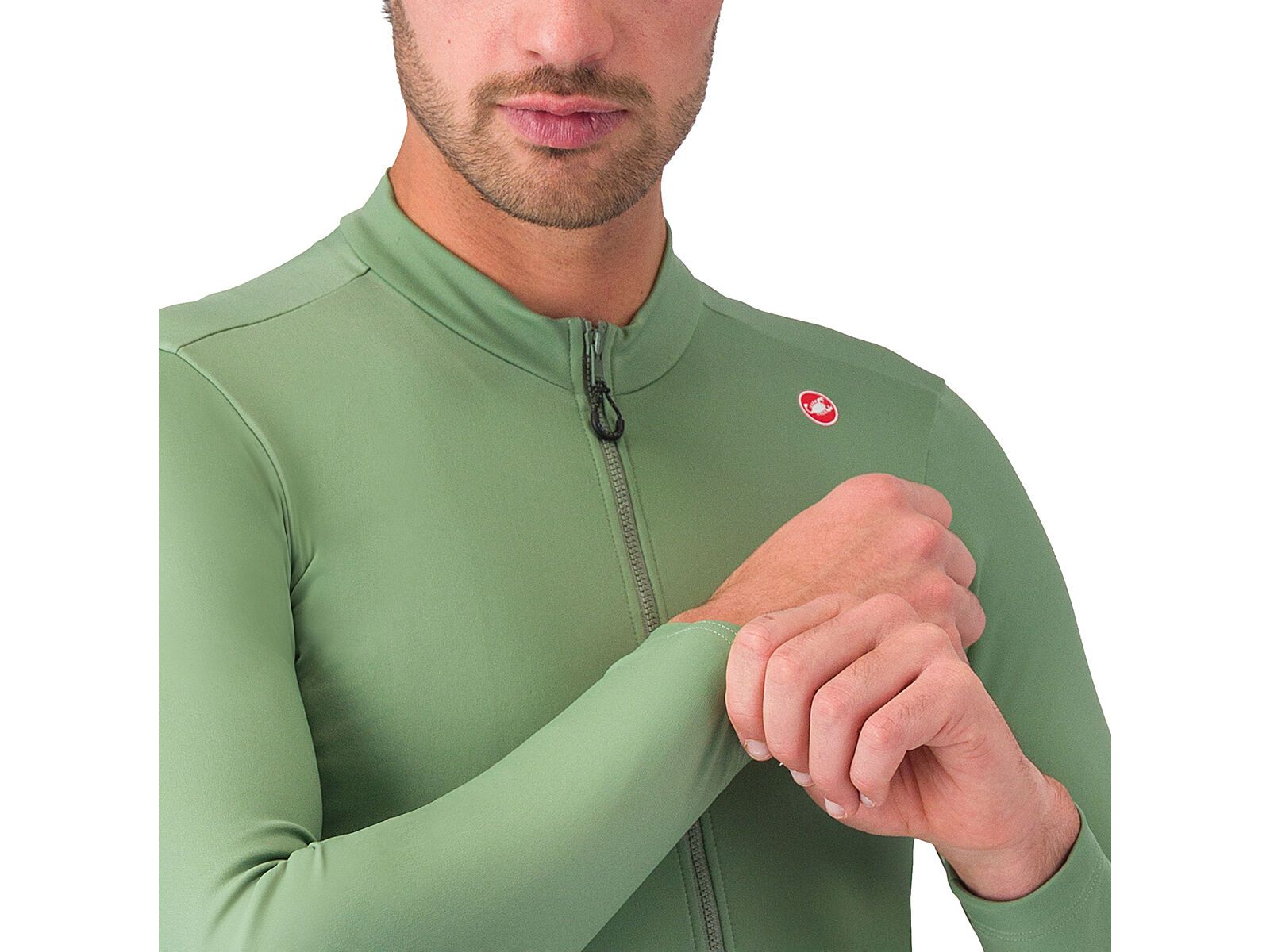 Castelli Espresso Thermal Jersey, green pepper/deep green | Bild 5