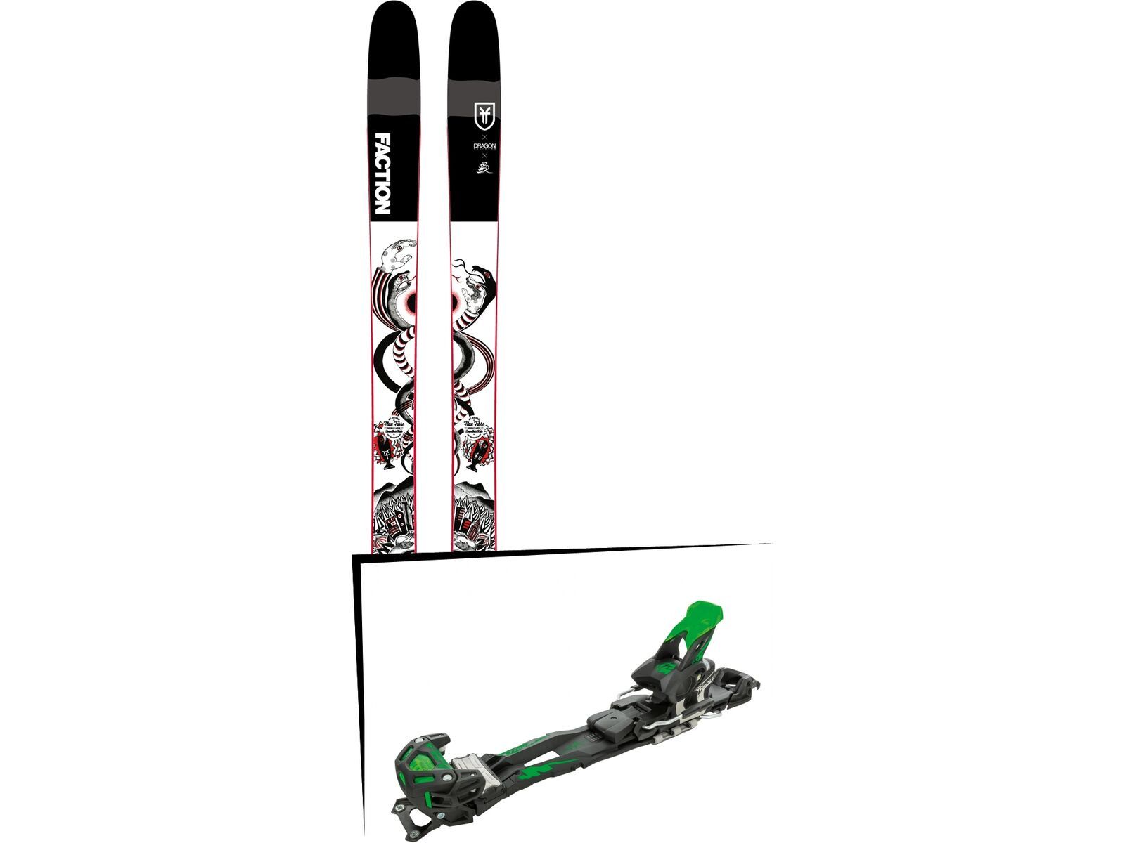 Set: Faction Prodigy 3.0 Collab 2019 + Tyrolia Adrenalin 16 solid black flash green | Bild 1