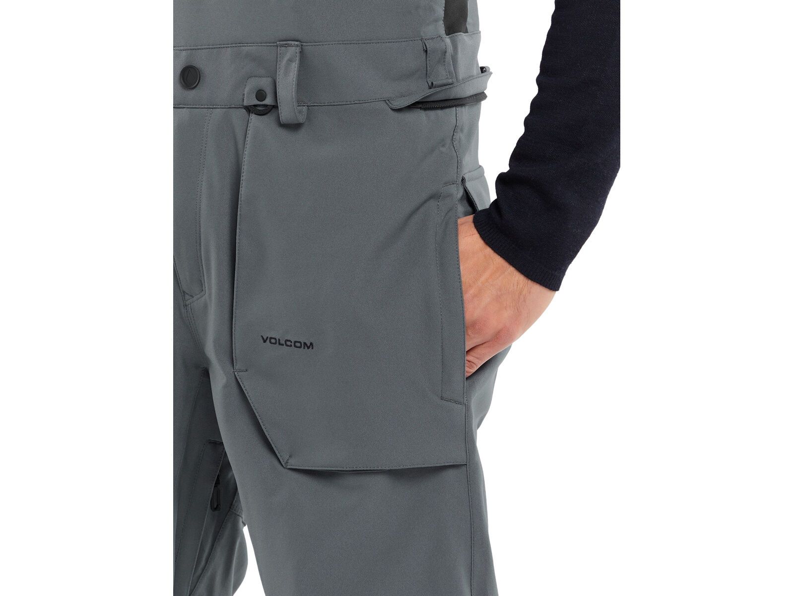 Volcom Roan Bib Overall, dark grey | Bild 6