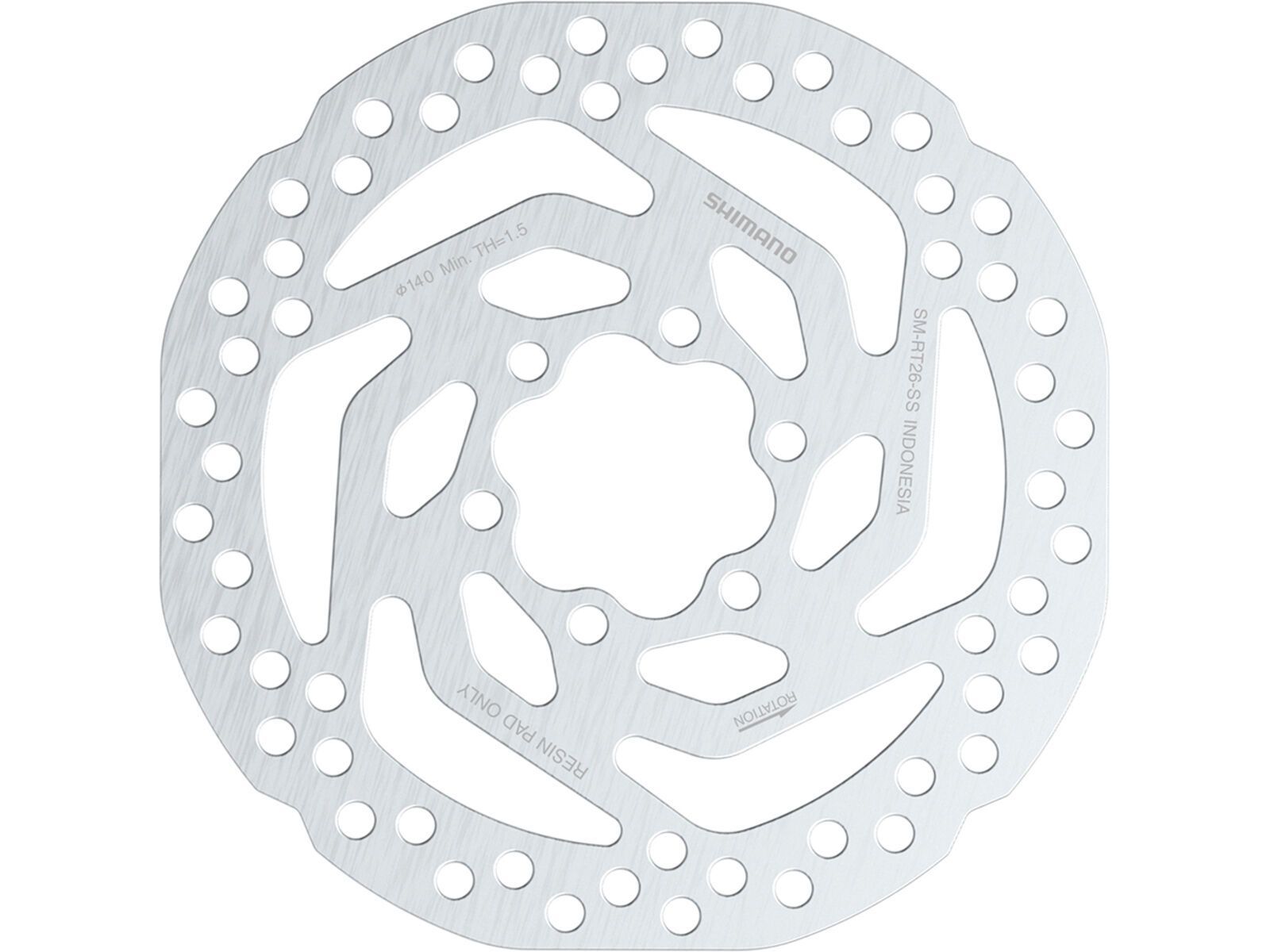 Shimano SM-RT26 Bremsscheibe 6-Loch (nur Resin-Beläge) - 140 mm | Bild 1