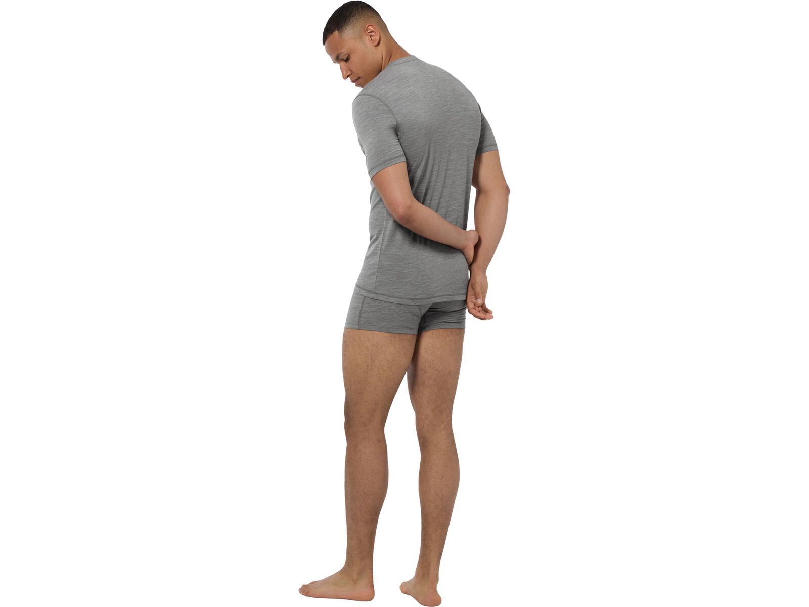 super.natural M Sierra140 Tee, cashmere grey melange | Bild 4