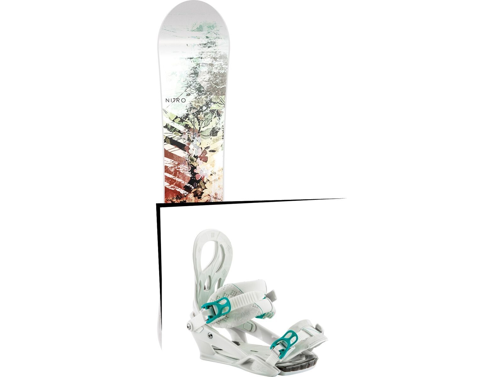 Set: Nitro Lectra 2017 + Nitro Lynx 2017, chalk - Snowboardset | Bild 1