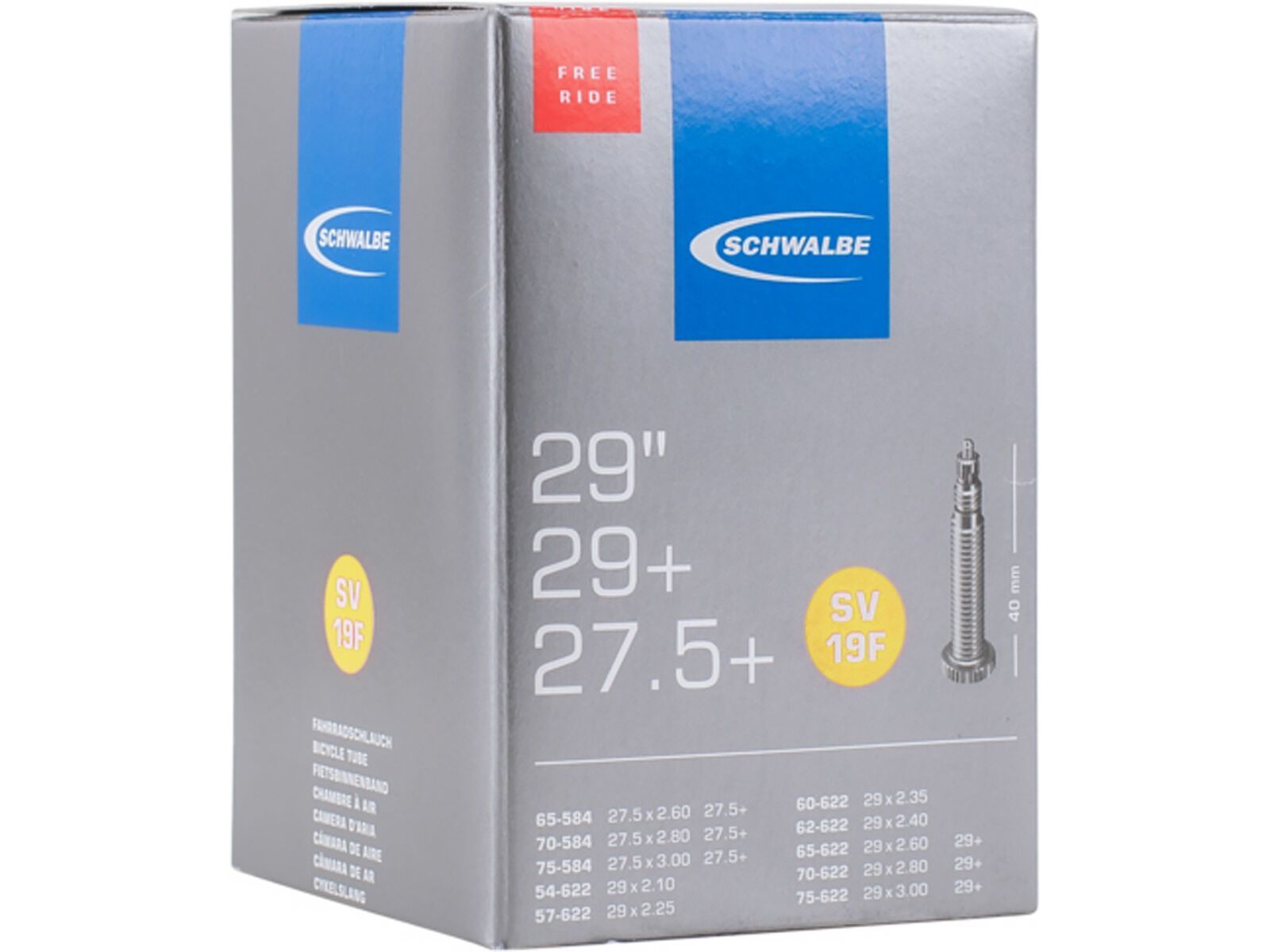 Schwalbe Schlauch SV 19F Freeride - 27.5/29 x 2.10-3.00 | Bild 1