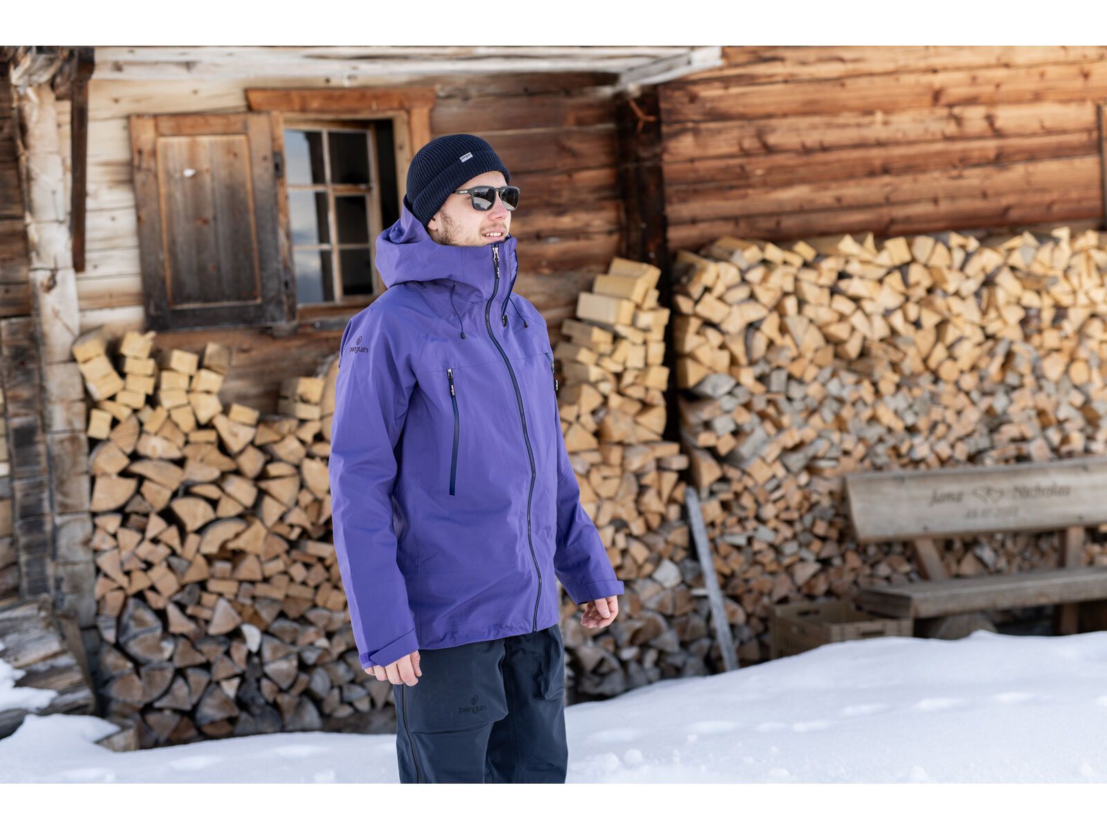 Penguin Männer 3 Lagen Dermizax Shell Jacke, purple | Bild 2