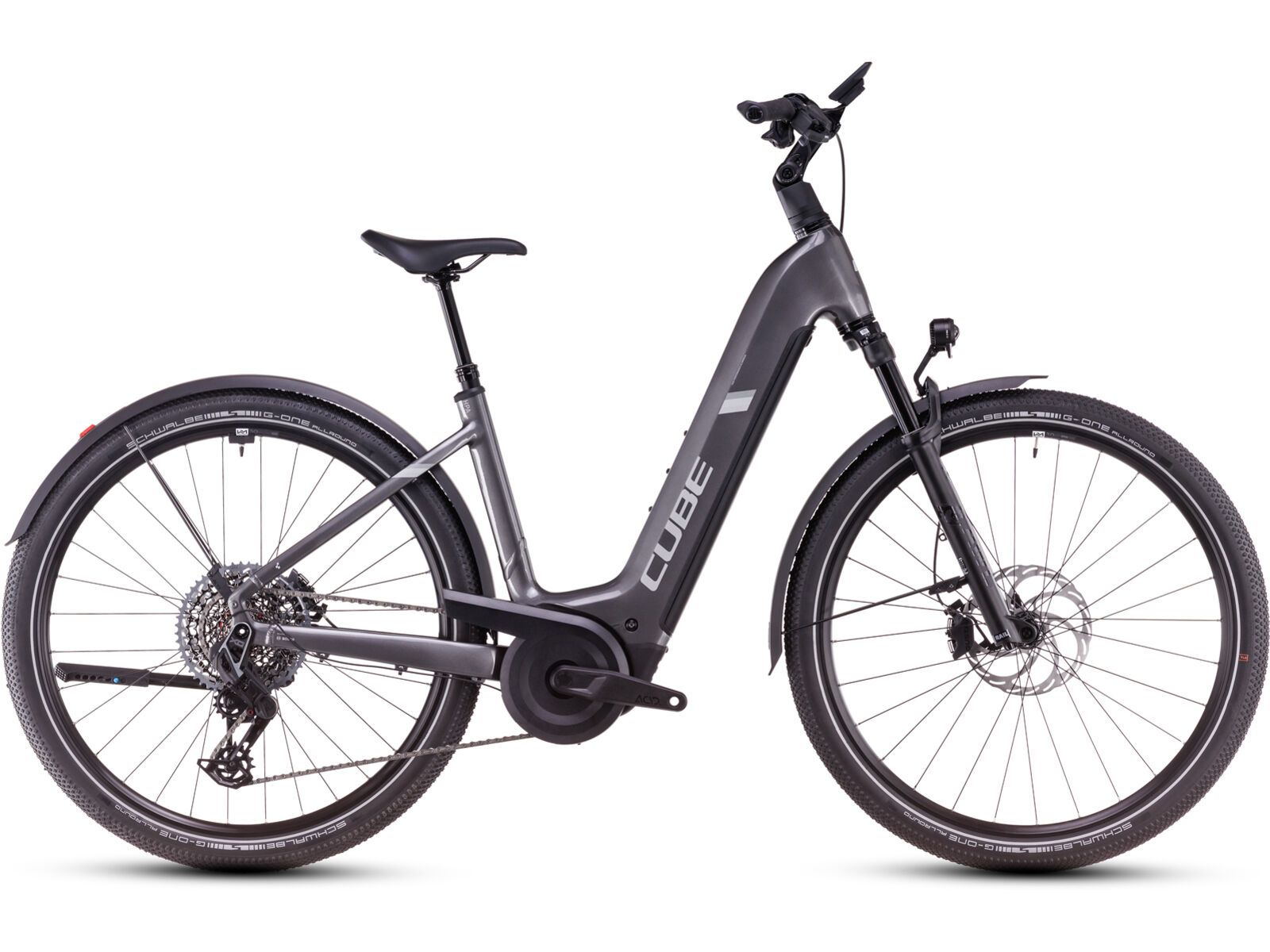 Cube Nuride Hybrid SLT 800 Allroad Easy Entry, graphite´n´fossil | Bild 1