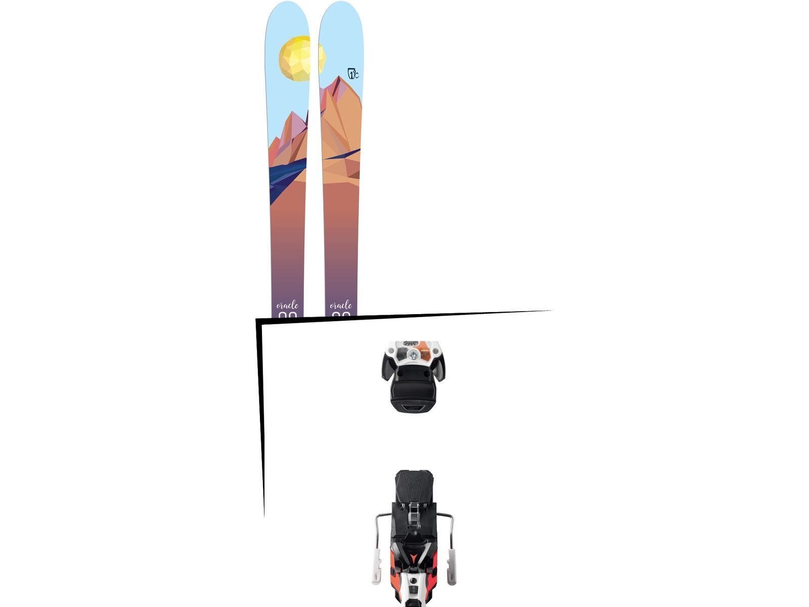 Set: Icelantic Oracle 88 2018 + Atomic Warden MNC 13 white/black/orange | Bild 1