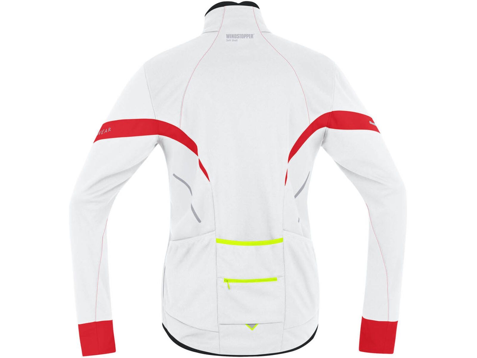 Gore Bike Wear Power 2.0 Windstopper Soft Shell Jacke, white/red | Bild 2