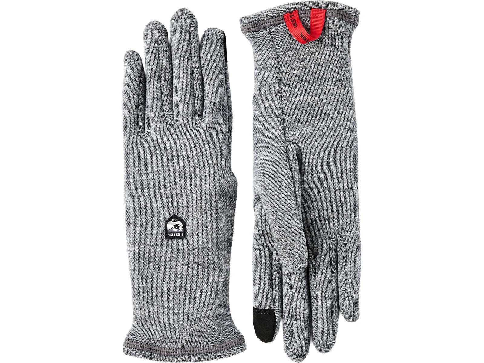 Hestra Gravita Merino Liner 5 Finger, grey | Bild 1