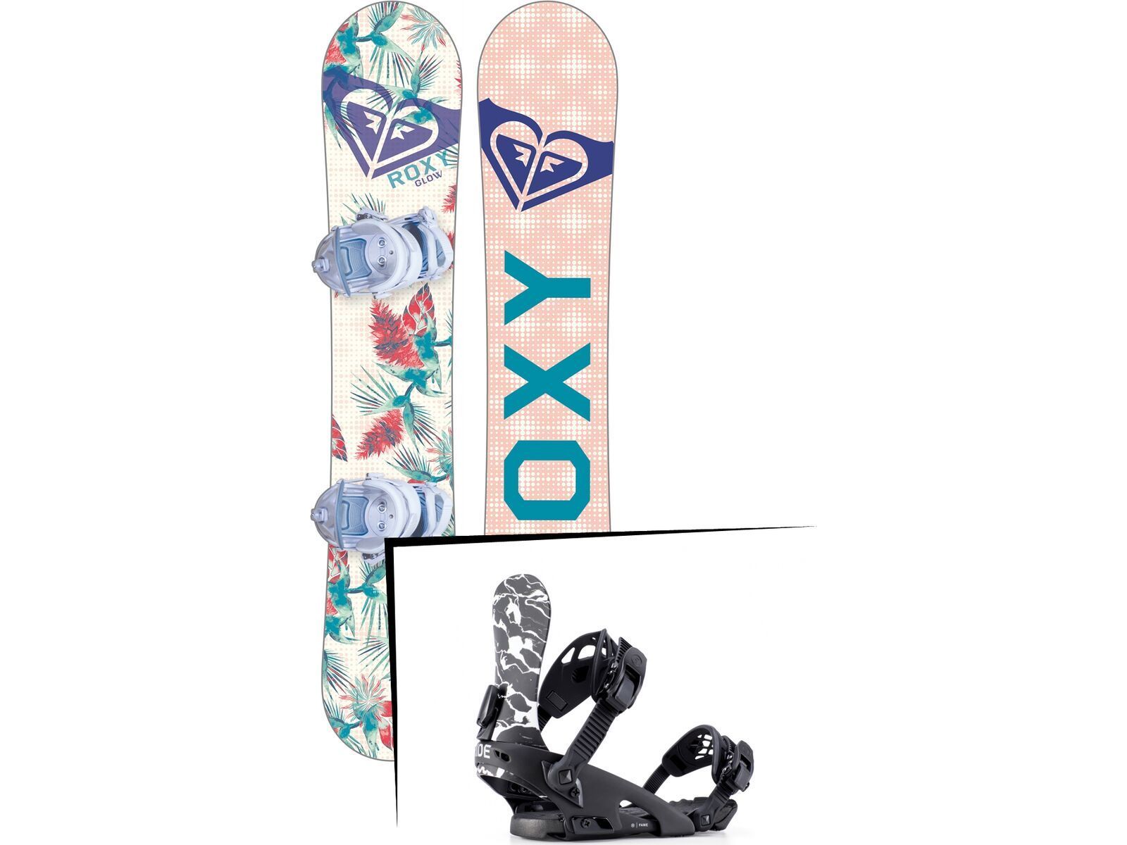 Set: Roxy Glow 2019 + Ride Fame black marble | Bild 1