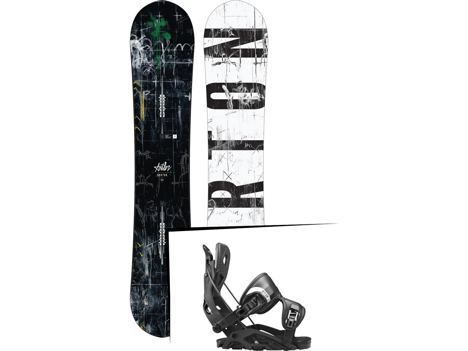 Set: Burton Antler 2017 + Flow Fuse (1718351S) | Bild 1