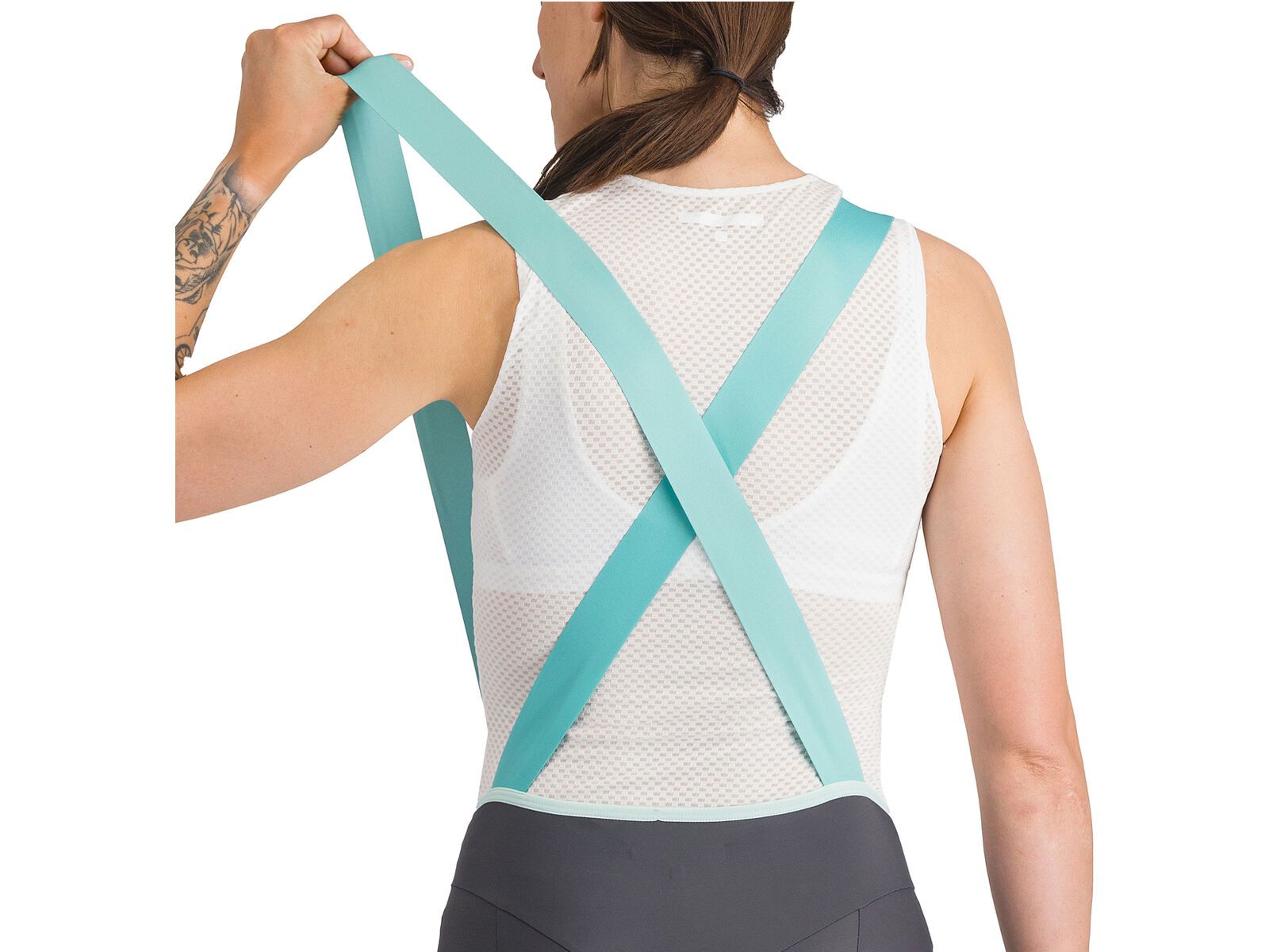 Castelli Prima 2 DT Bibshort, dark gray/pool blue | Bild 5