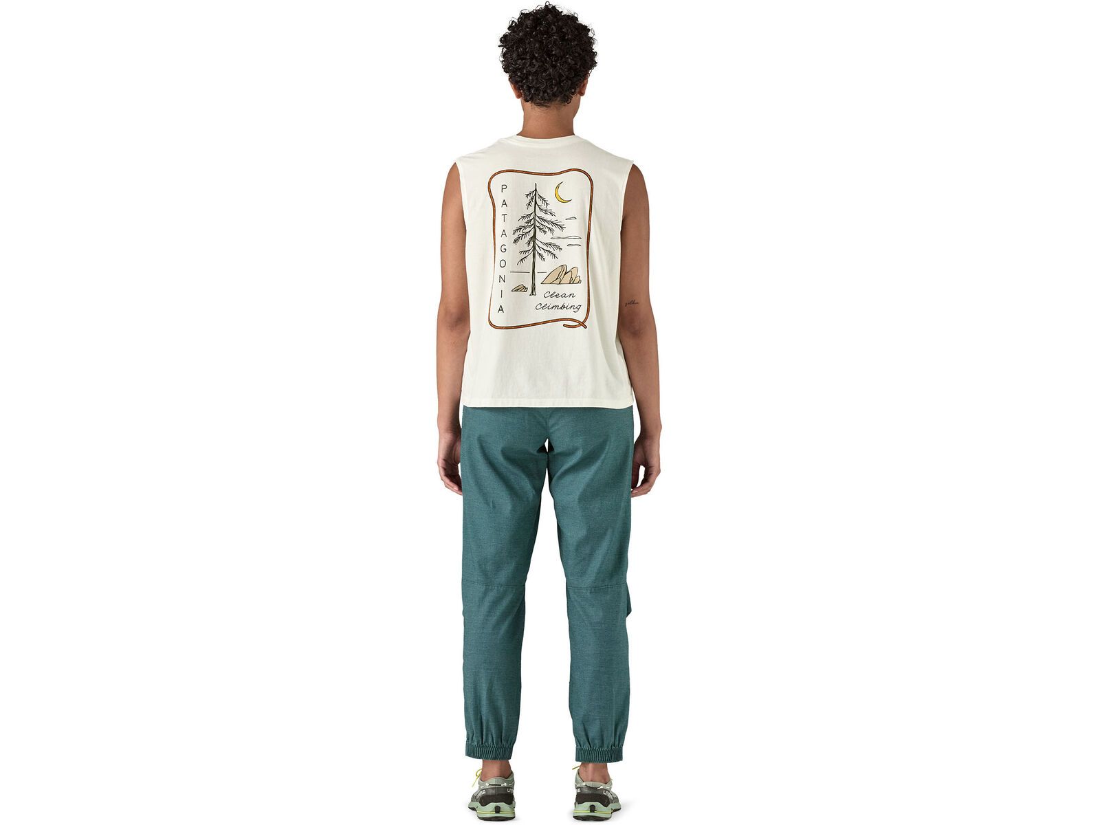 Patagonia Women's Clean Climb Roots Boxy Organic Tank, white | Bild 5