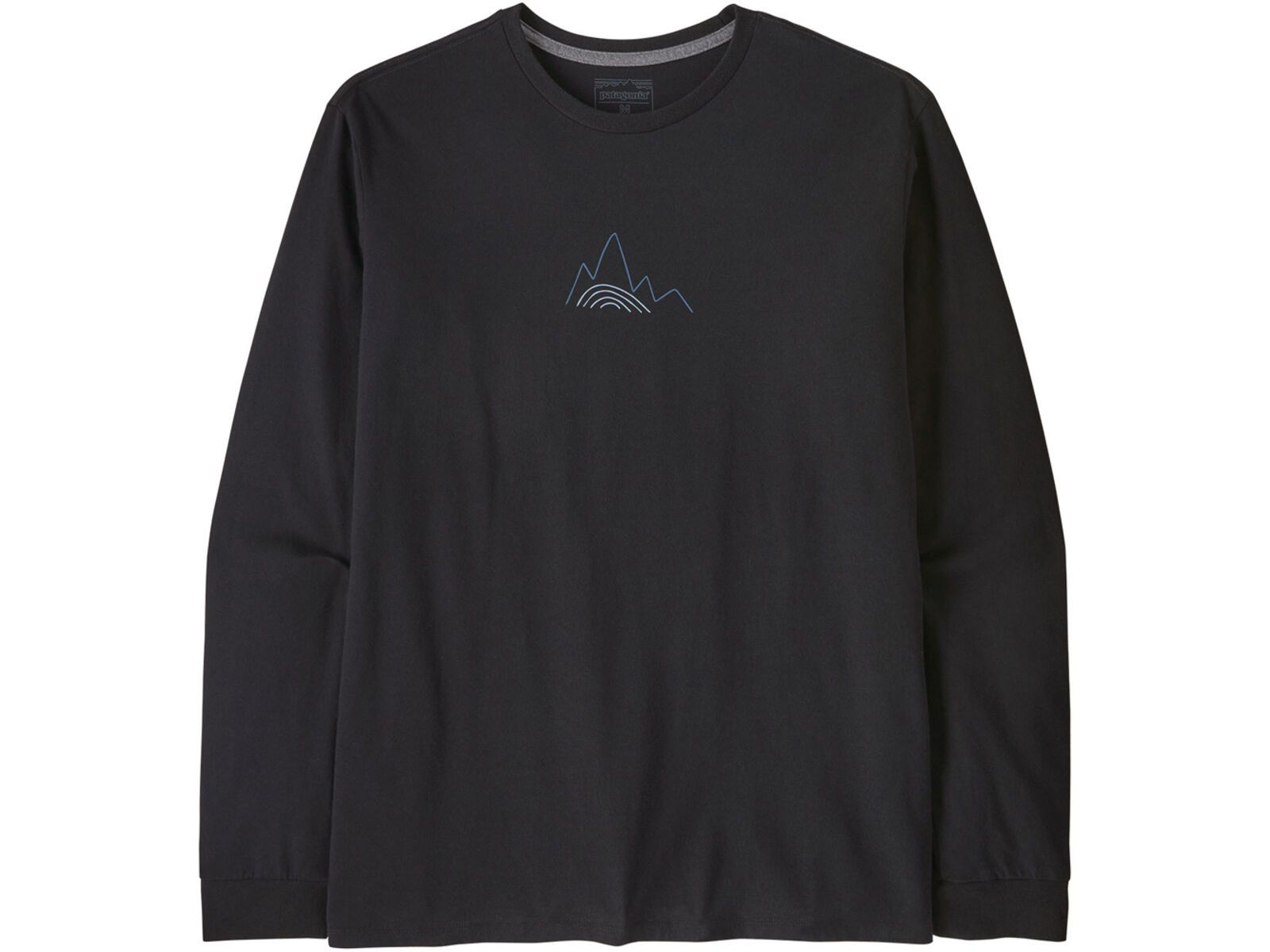 Patagonia Men's Long-Sleeved Berm Logo Responsibili-Tee, black | Bild 1