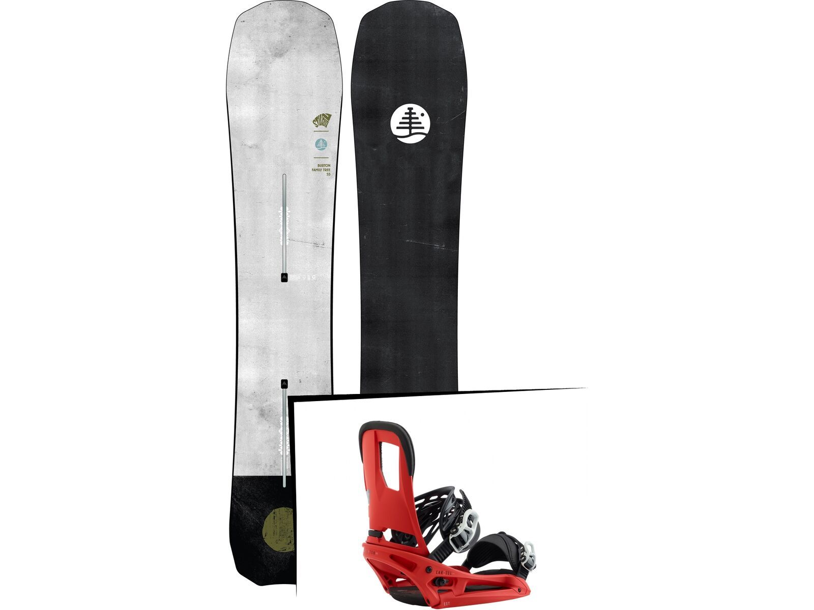 Set: Burton Family Tree Stun Gun 2019 + Burton Cartel EST red | Bild 1