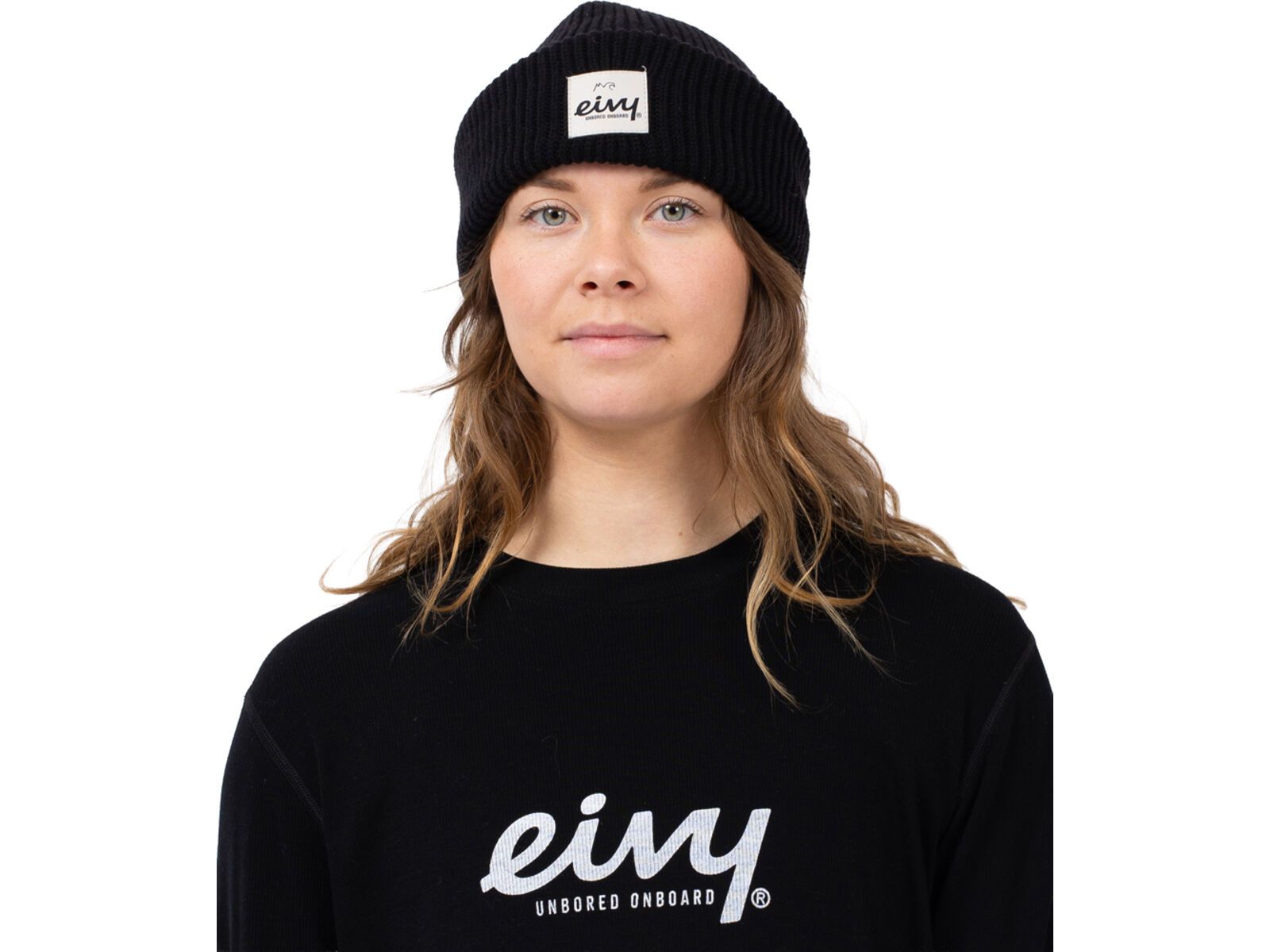 Eivy Foldable Knit Balaclava Beanie, black | Bild 1