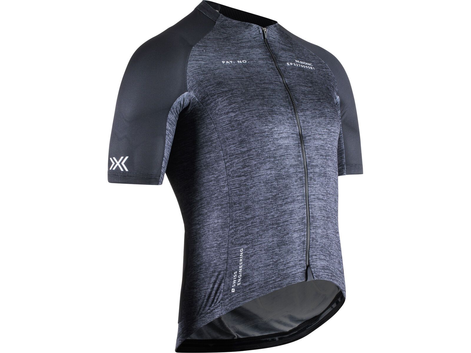 X-Bionic Corefusion Men's Cycling Short Sleeve Merino Jersey, opal black melange | Bild 1