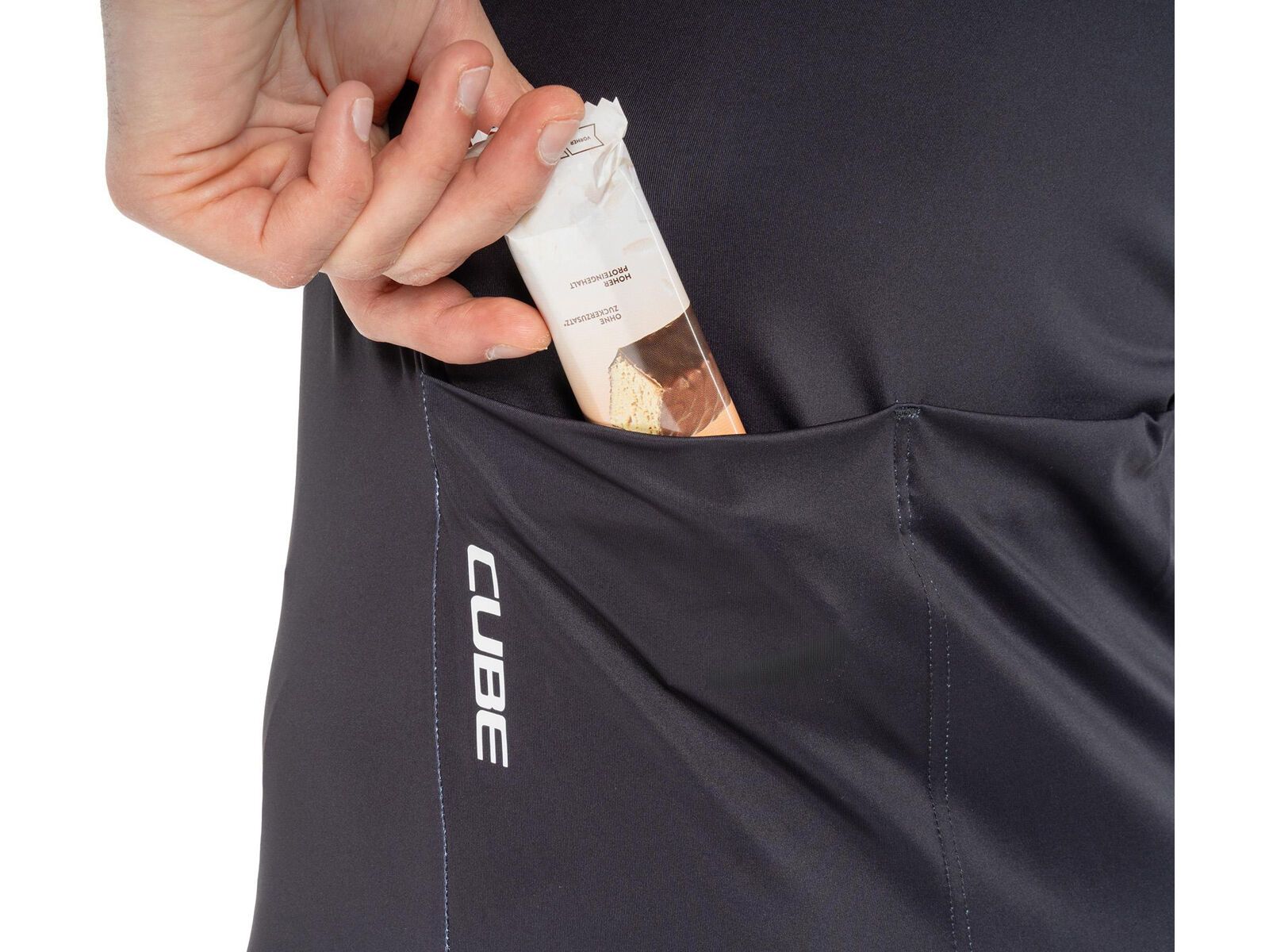 Cube Road/XC Trikot Teamline kurzarm, black | Bild 4