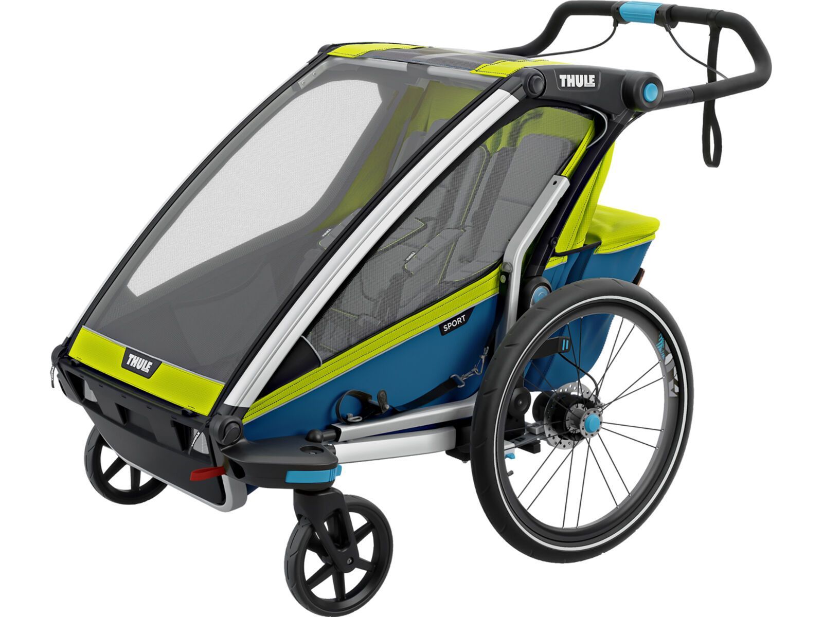 *** 2. Wahl *** Thule Chariot Sport 2, chartreuse - Fahrradanhänger | | Bild 2