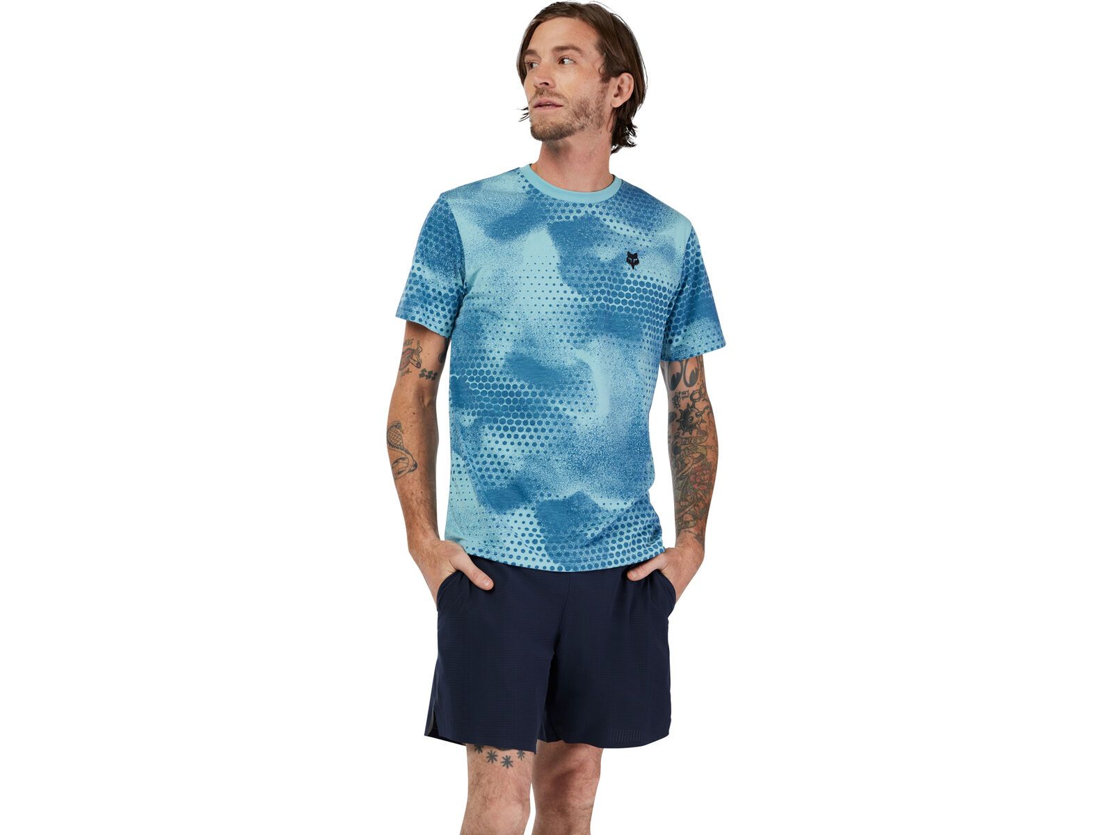 Fox AOP SS Tech Tee, vintage wash | Bild 4