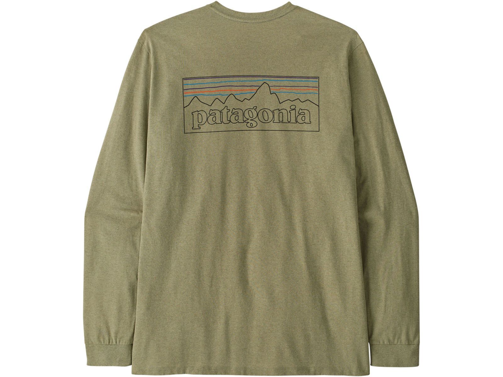 Patagonia Men's Long-Sleeved P-6 Logo Responsibili-Tee P-6 Outline, gumtree green | Bild 1