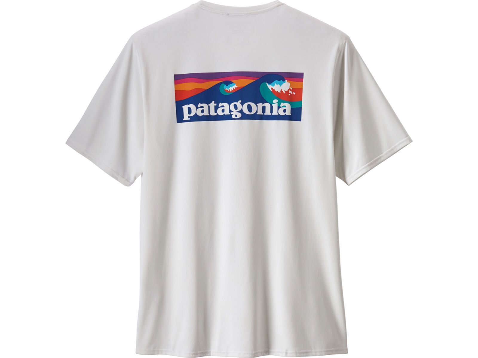 Patagonia Men's Capilene Cool Daily Graphic Shirt Boardshort Logo, white | Bild 3