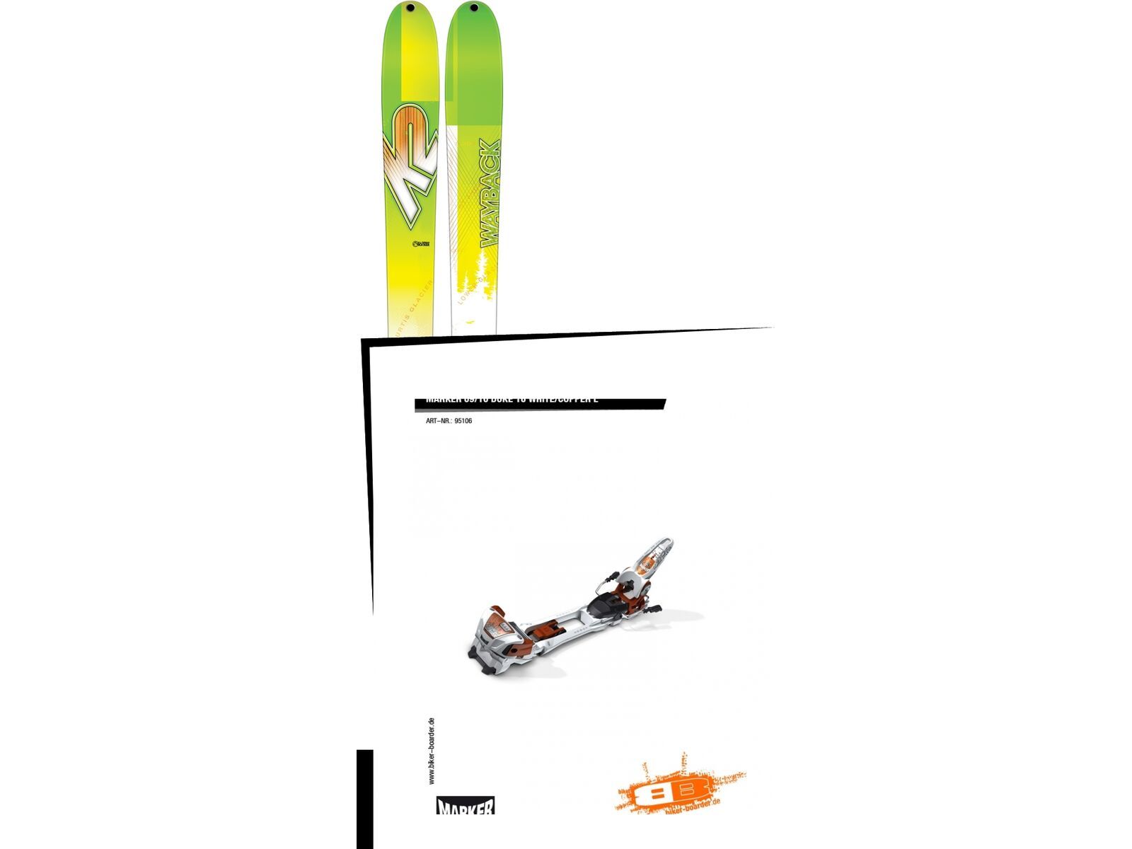 Set: K2 SKI Wayback 96 2017 + Marker Duke 16 (95106S) | Bild 1