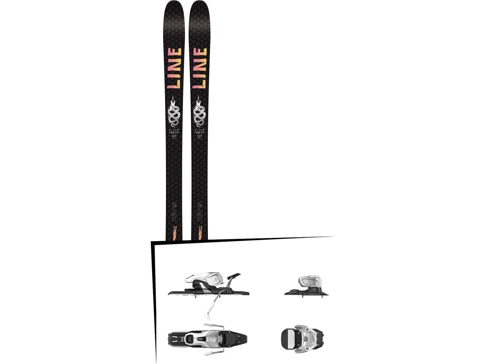 Set: Line Tigersnake 2018 + Salomon Warden 11 silver/white | Bild 1