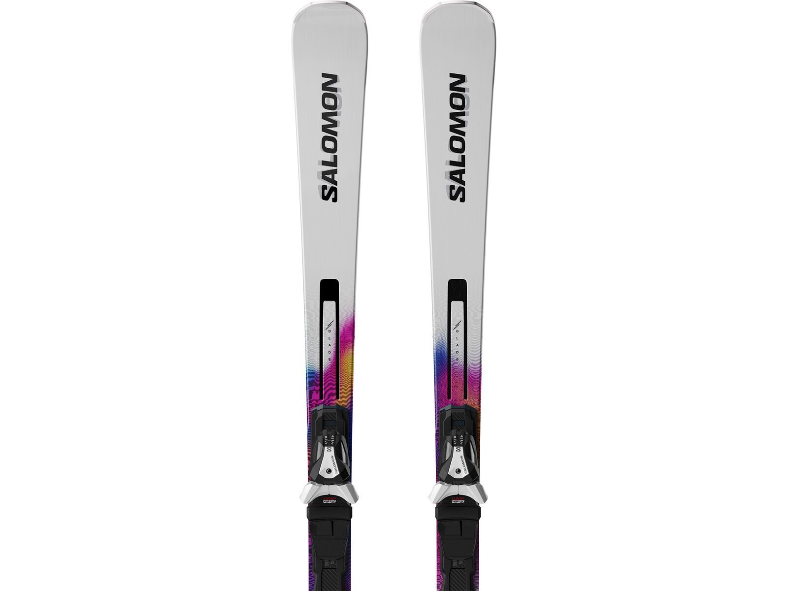 Salomon Addikt Pro 66 + MI12 GW F80, white/race blue/rhodamine | Bild 4